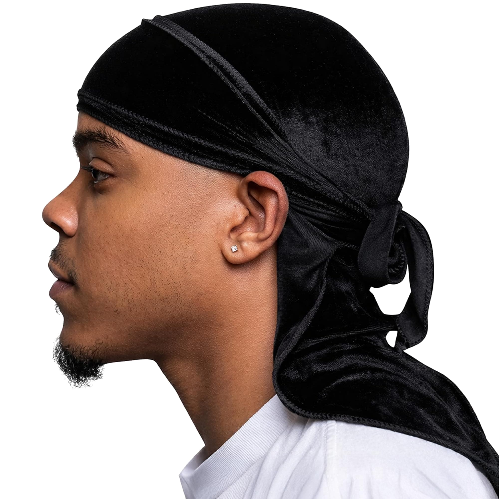 Superior Velvet Durag - Soft Velvet Durags for Men & Women, Long Double Wide Straps, Silky Durag Liner, Triple Stitched
