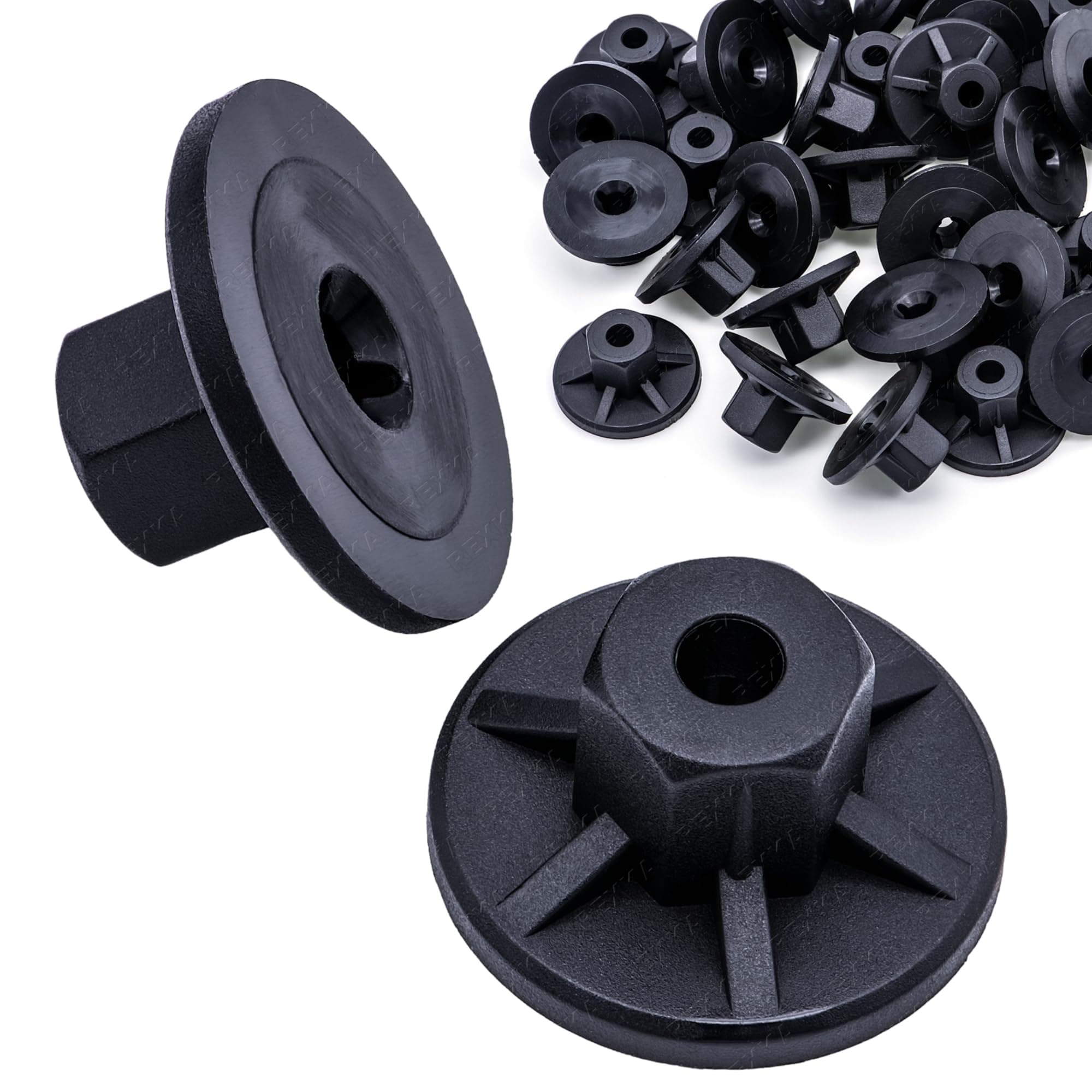 Rexka 30pcs Fender Liner Splash Shield Under Cover Nut for Audi Volkswagon Porsche N90757901 N90352101