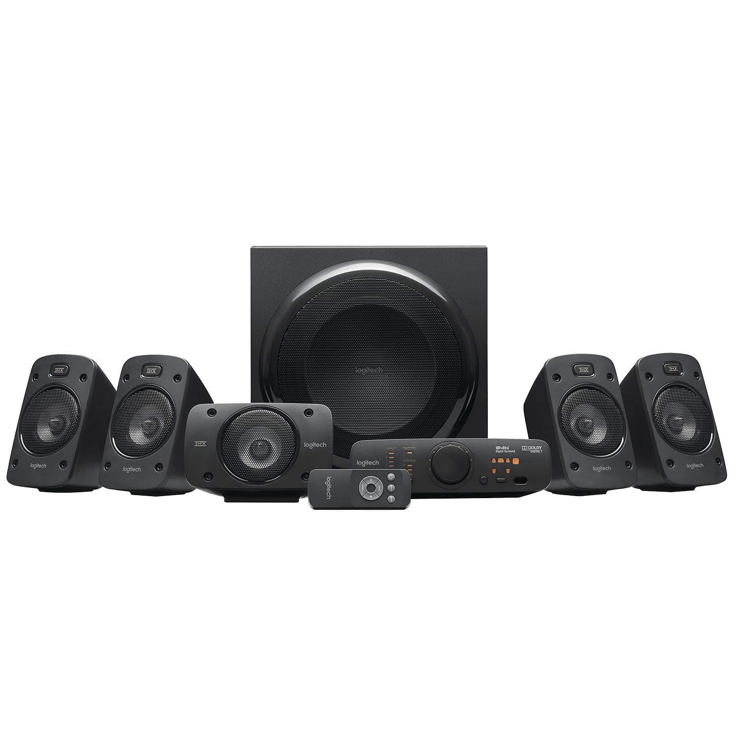 Z906 5.1 Surround Sound Speaker System, THX, Dolby & DTS Certified, 1000 Watts Peak Power, Multi -Device, Multiple Audio Inputs, UK Plug, PC/PS4/Xbox/Music Player/TV/Smartphone/Tablet