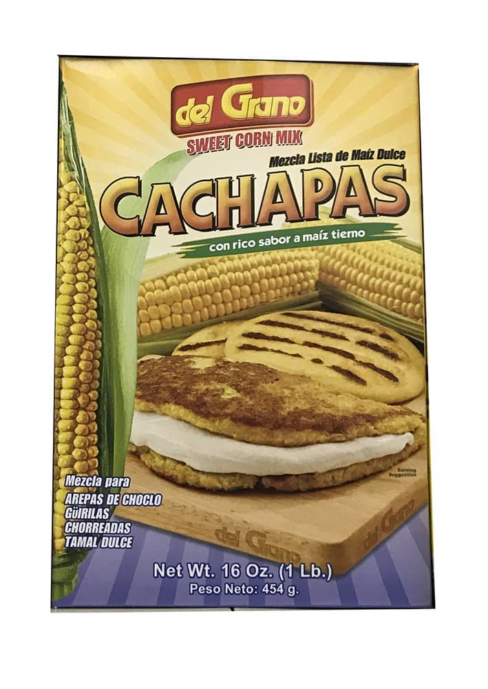 Del Grano Cachapas, Sweet Corn Mix 16oz, Mezcla para Arepas de Choclo, Tamal Dulce