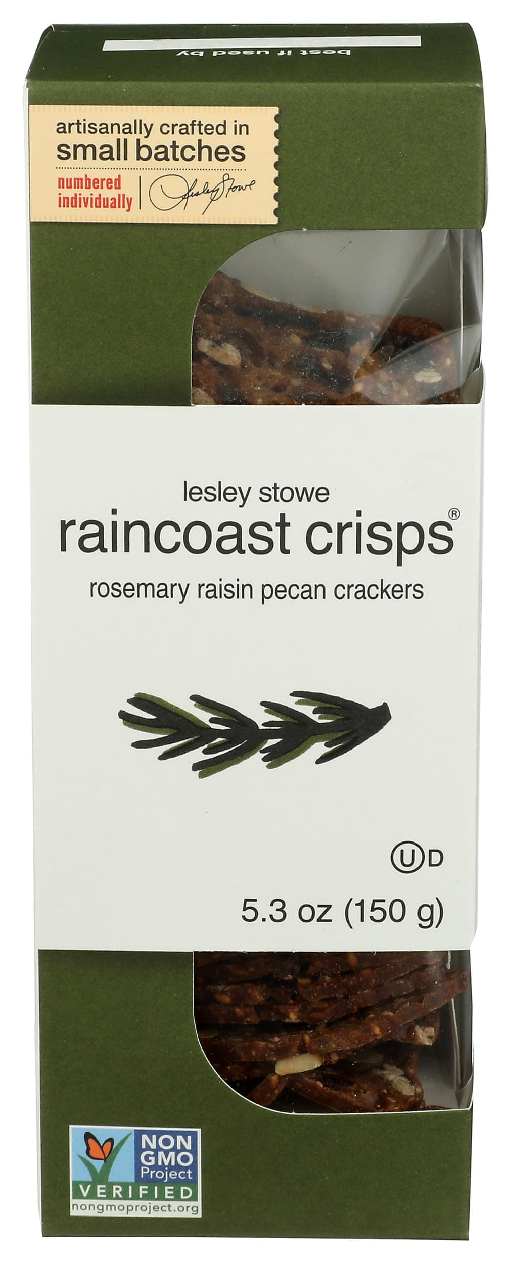 Raincoast Crisps, Crisp Rosemary Raisin Pecan, 5.3 Ounce