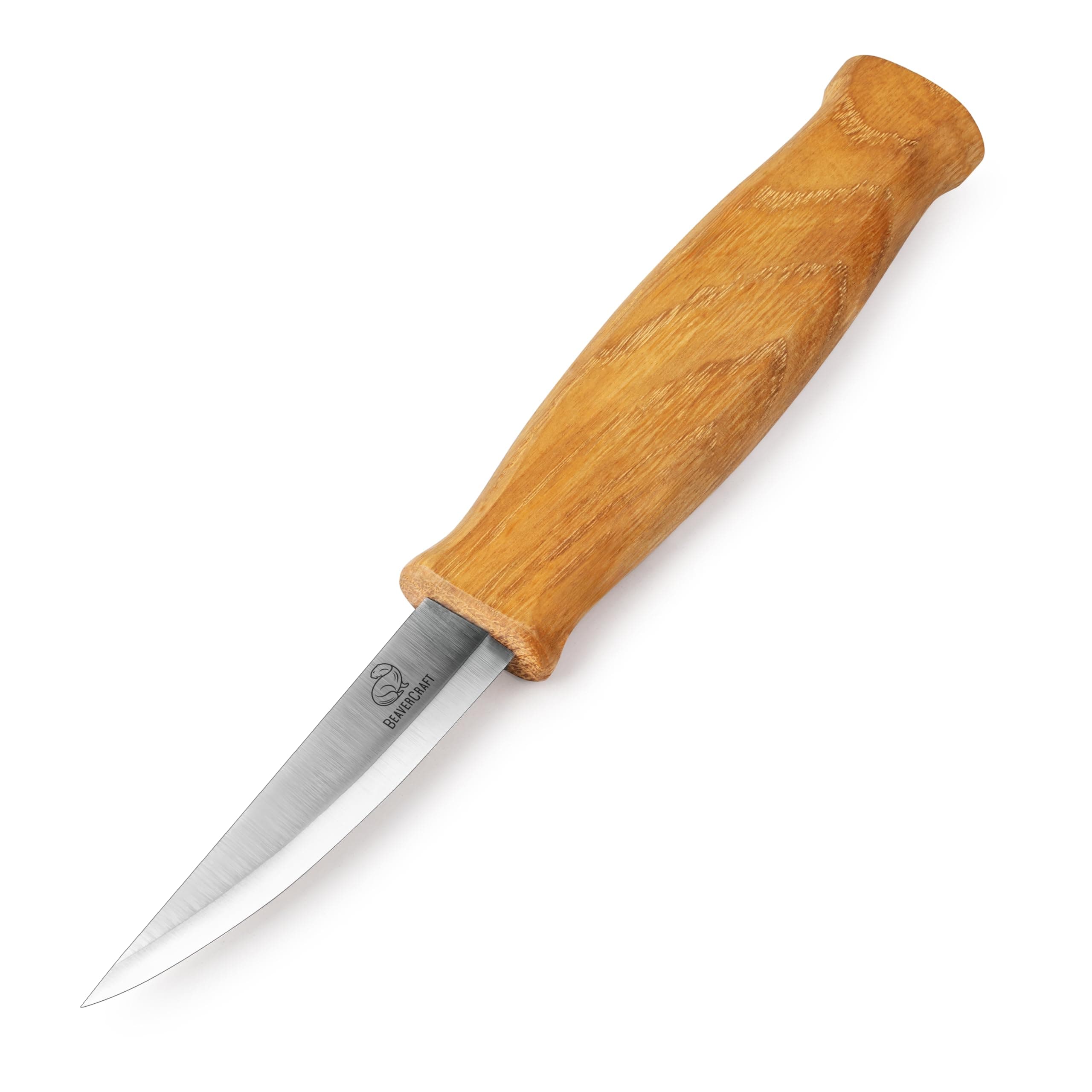 BeaverCraft (Whittling Knife) - Wood Carving Sloyd Knife for Whittling and Roughing for beginners and profi - Durable High carbon steel - Spoon Carving Tools - Thin wood working