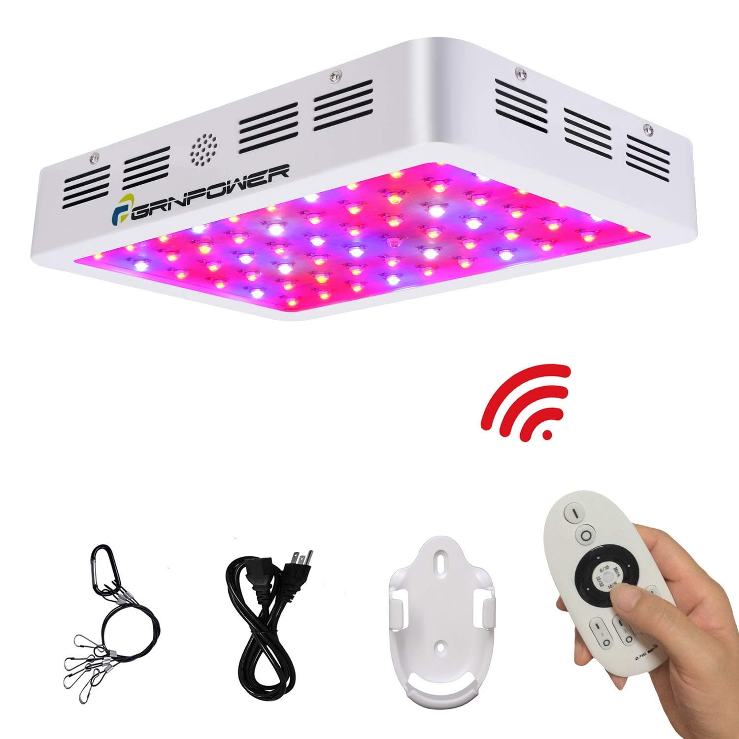 600W LED Grow Light-Remote Control and Timing-Full Spectrum Double Chips LED Plant Light for Vegetables and Flower,Indoor Plants,Greenhouses,Hydroponic …