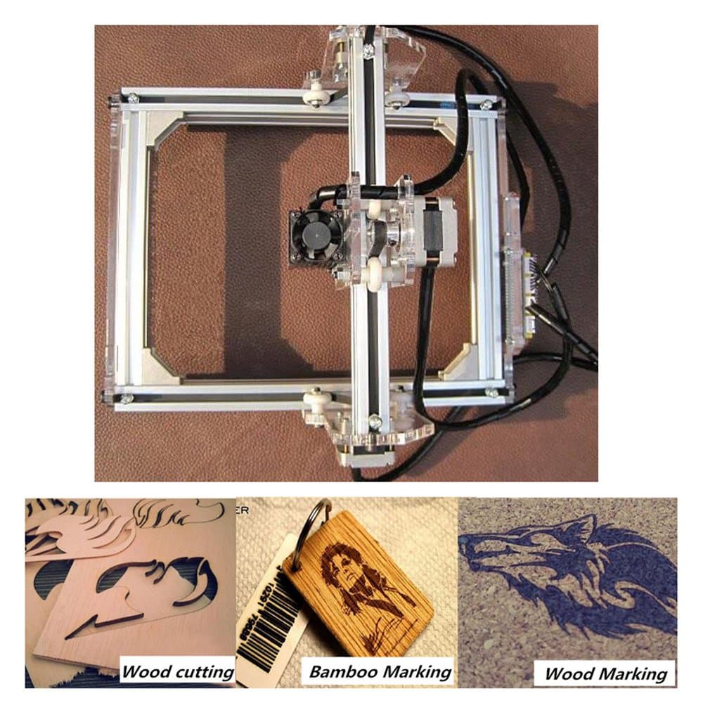 Desktop Laser Engraver Cutter Marking Engraving Machine 2000mW A5 17 * 20CM