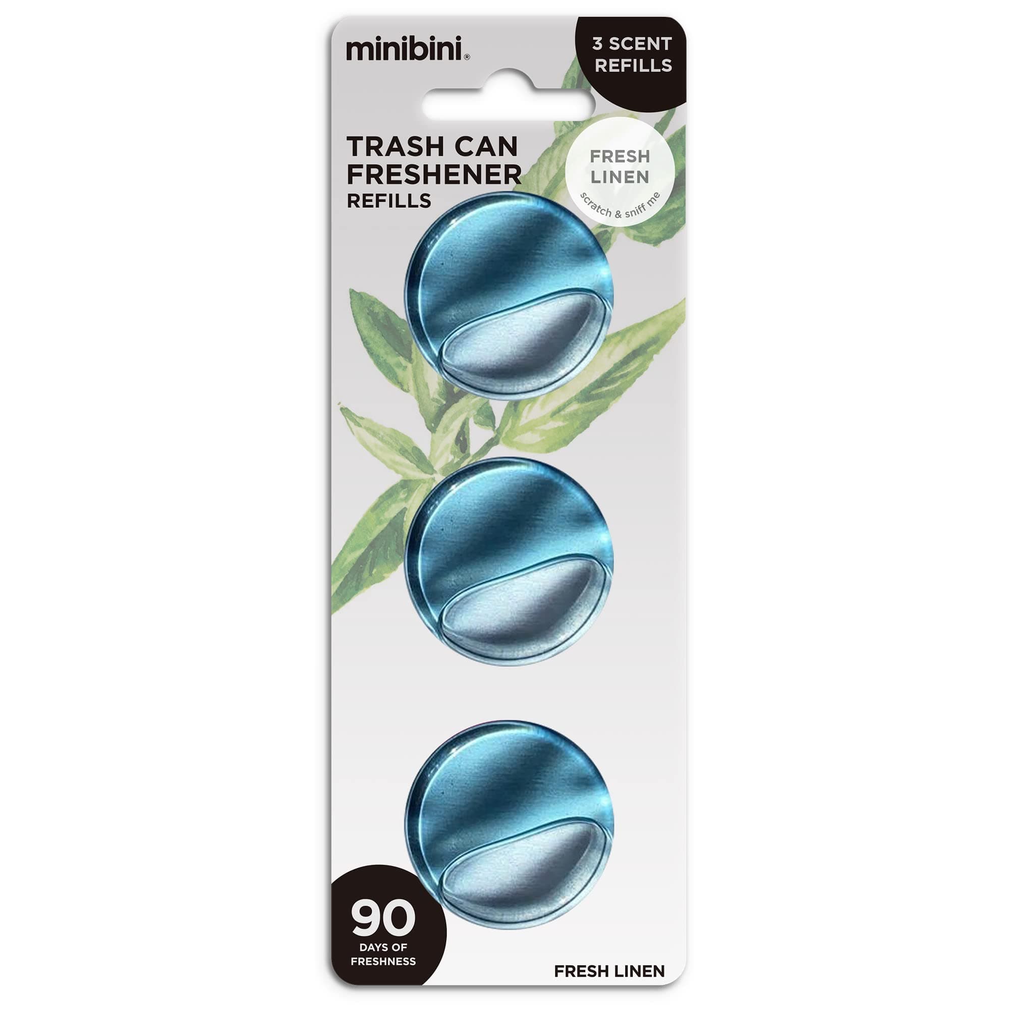 Flint Minibini ゴミ箱 脱臭剤 消臭剤 消臭剤 ごみ箱 芳香剤 最大30日間の臭気コントロール 詰め替えパック