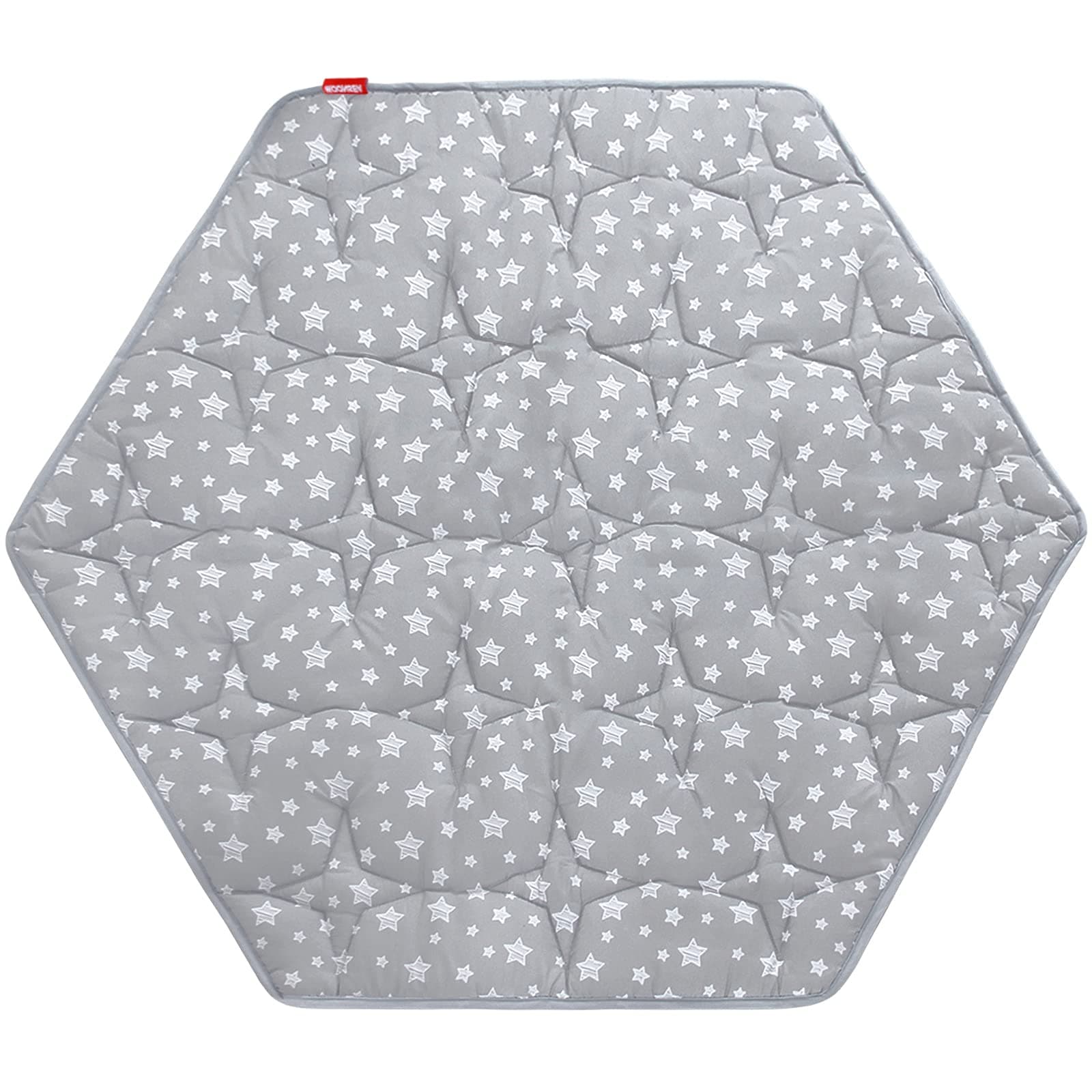 Moonsea Hexagon Playpen Mat, Baby Playmat Fits Regalo Portable Play Yard 48 Inch and hiccapop 53" PlayPod Playpen, 6 Panel Playpen Mattress Non Slip Pad Mat