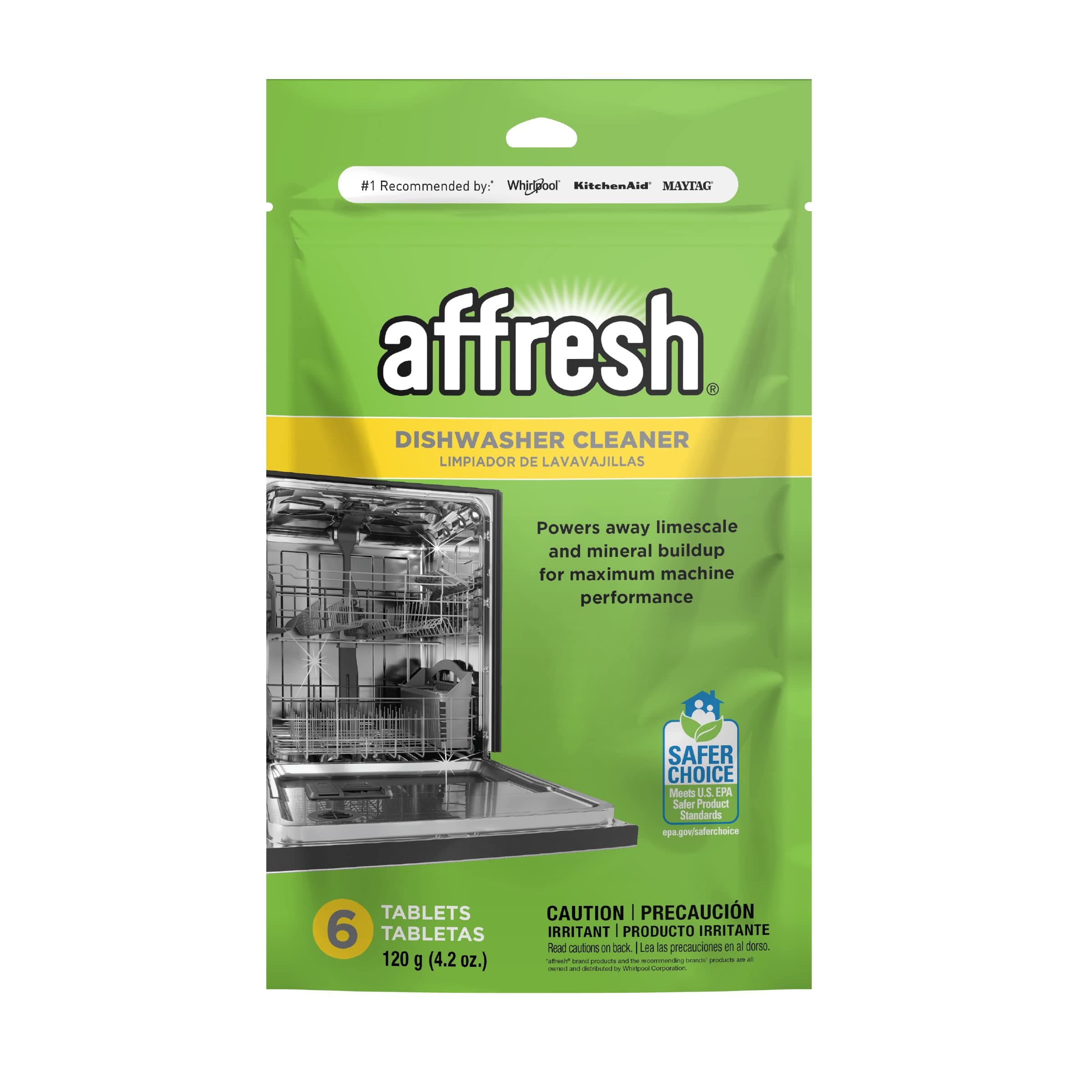 Whirlpool W10282479 Affresh Dishwasher Cleaner 6 Tablets AD