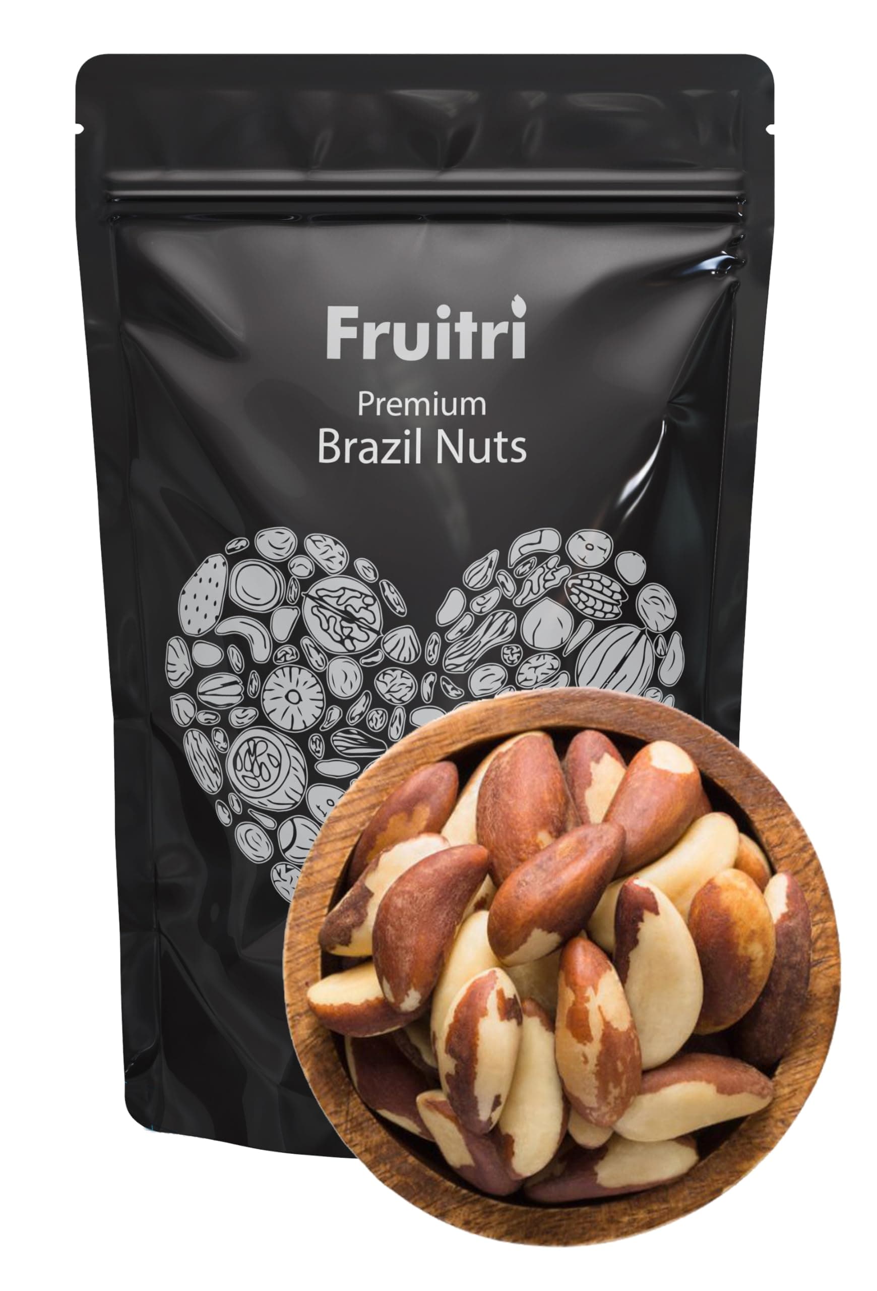 Exotic Brazil Nuts 400 g, Rich in Selenium, High in Proteins, Crispy and Jumbo Brazilian Nuts from Amazon Forest Dried Fruits