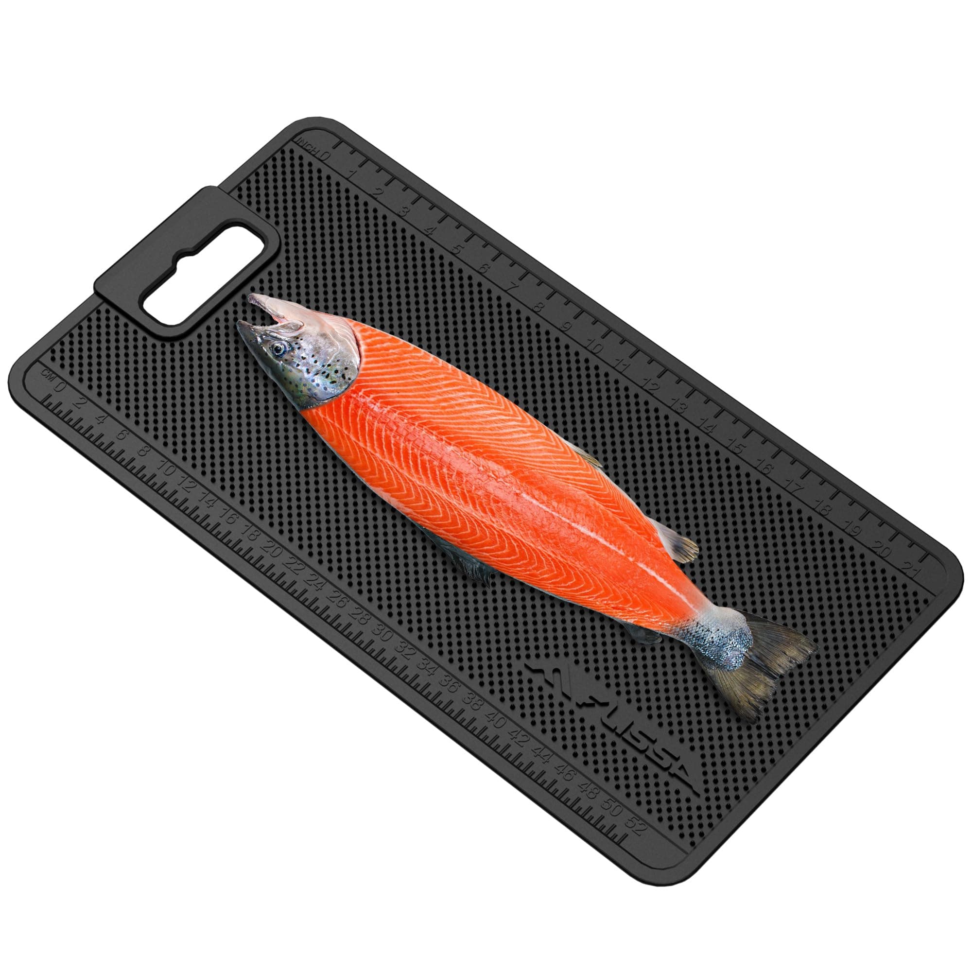 FLISSA Nonslip Fish Fillet Mat with Measuring Scale, 24"*13", Durable & Portable Fish Cleaning Mat for Easy Filleting, Large Fish Mat for Fish Cleaning and Cutting Board