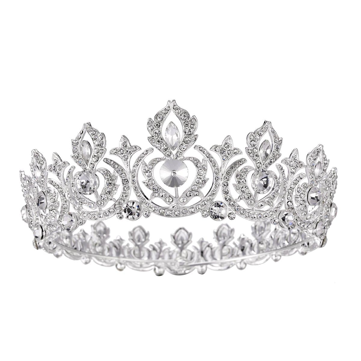 Eseres Women Tiaras and Crowns Full Round Birthday Crown Pageant Crown