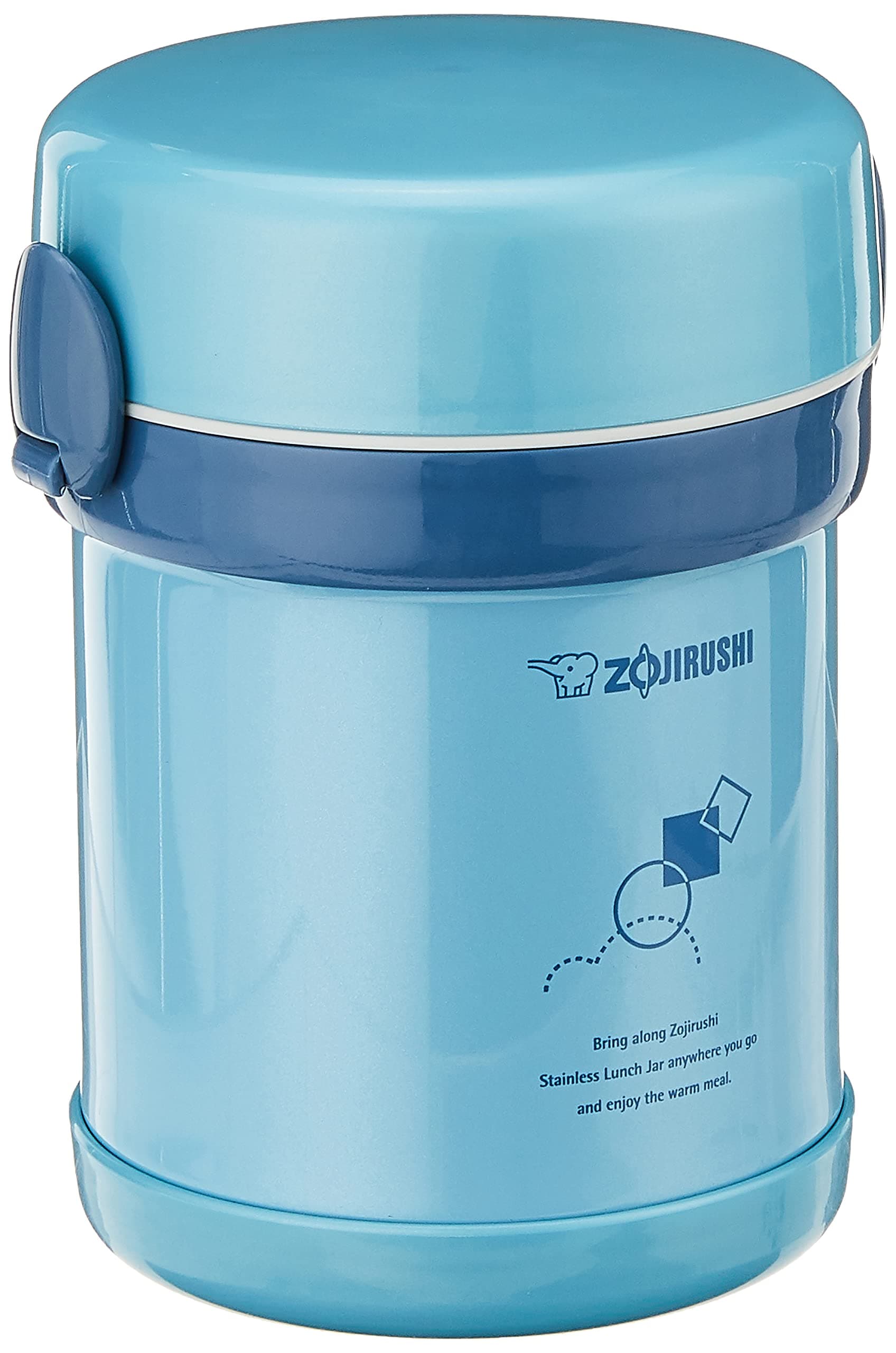 Stainless Steel Vacuum Insulated Lunch Jar, 640ml, Aqua Blue (SLMEE-07-AB)