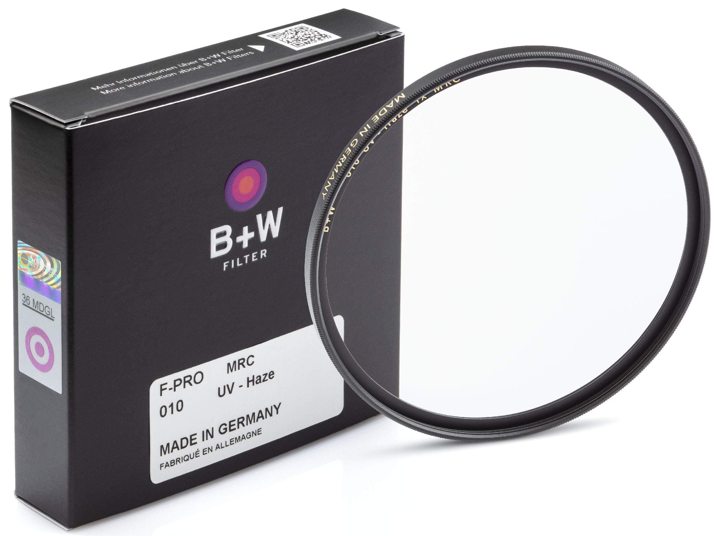 B + W 49mm UV Protection Filter (010) for Camera Lens – Standard Mount (F-PRO), MRC, 16 Layers Multi-Resistant Coating, Photography Filter, 49 mm, Clear Protector