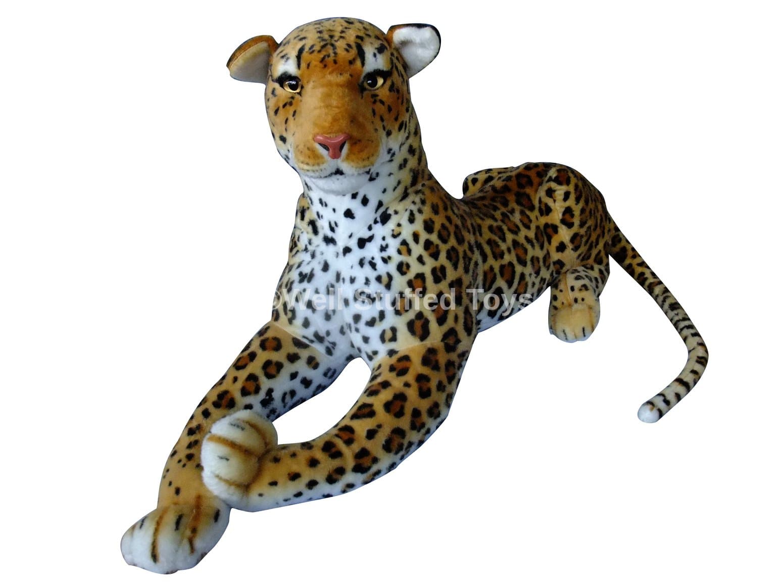 Deluxe Paws Extra Large Stuffed Leopard Soft Toy Plush 160cm 62" Realistic