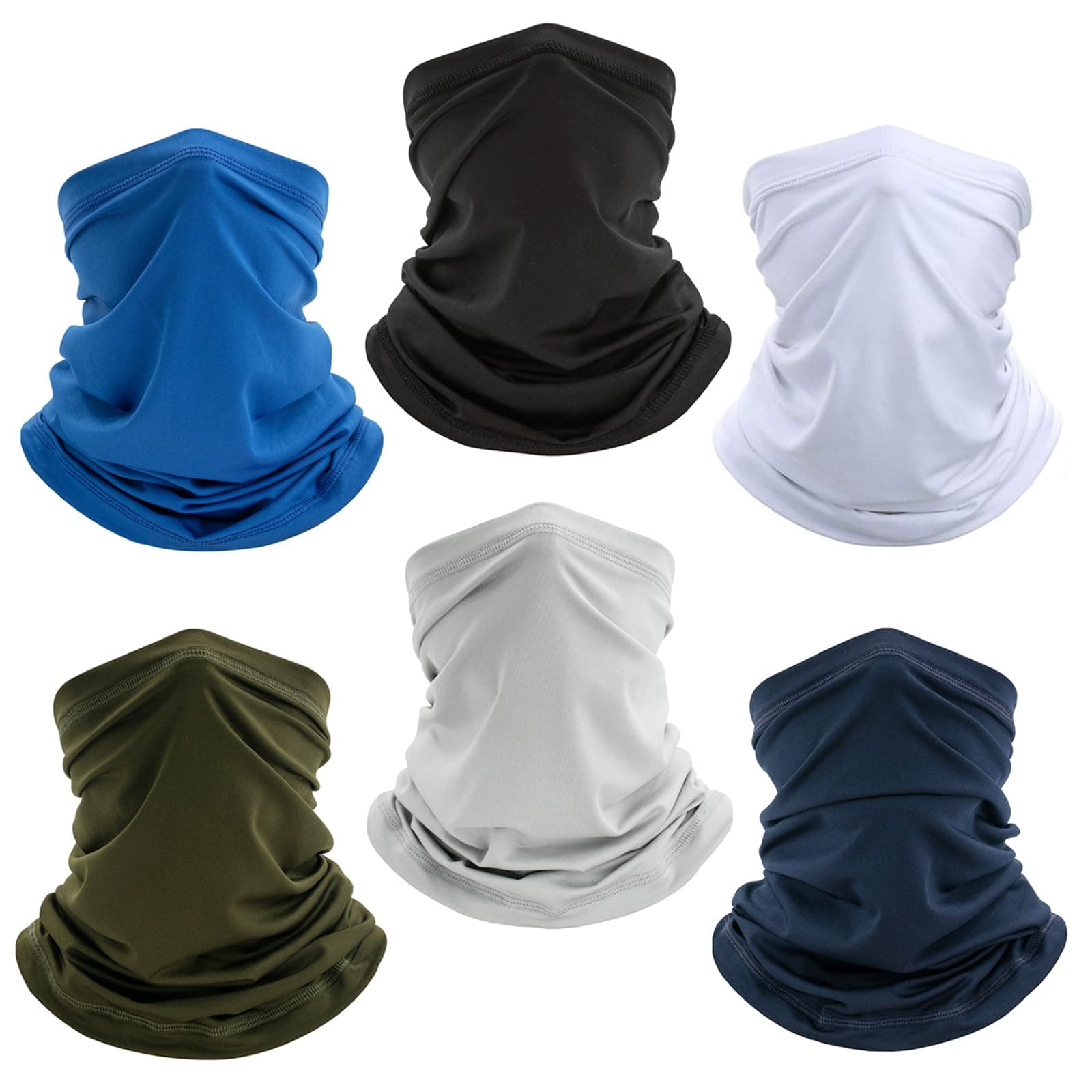 Neck Gaiter Bandana Face Mask: Cooling Gator Mask Breathable Face Cover Ski Neck Scarf Protection from Dust Sun Wind