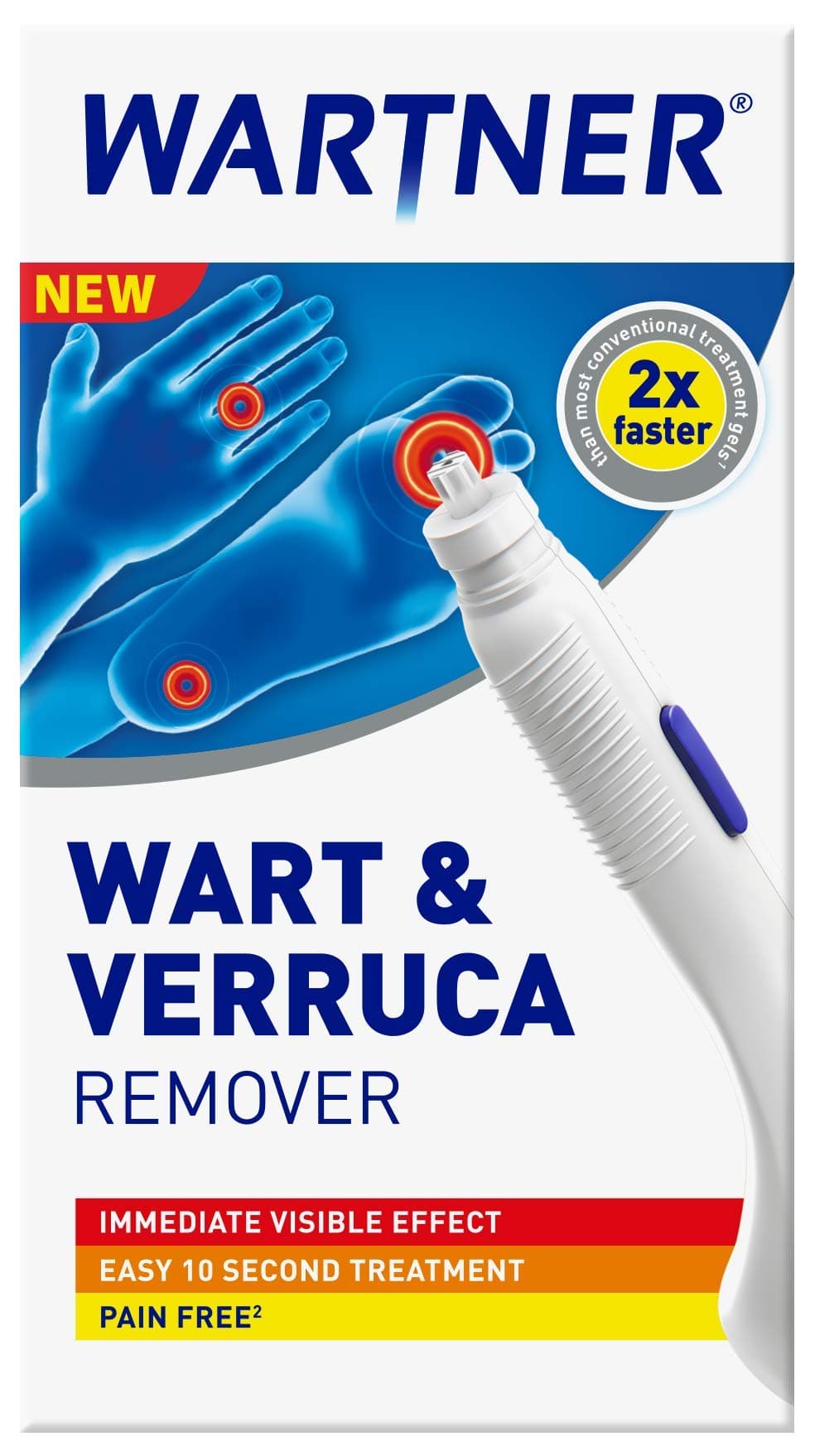 WARTNER Warts and Verrucas Remover Pen, Adult, White
