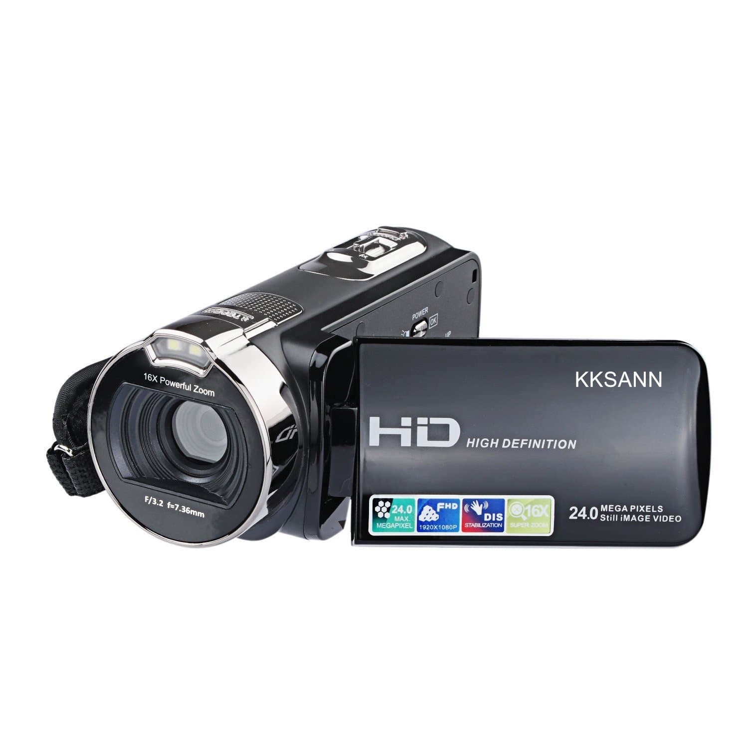 KKSANN Camcorder 312P 301STR 301STRM (Black1)
