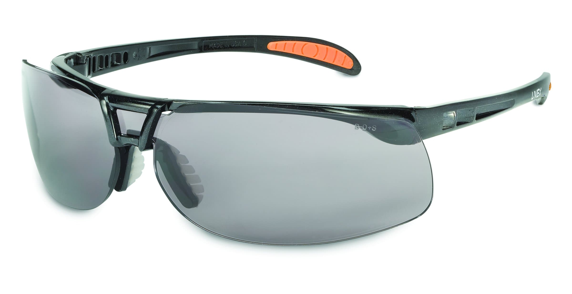 UVEX by Honeywell S4201 Protégé Safety Eyewear, Metallic Black Frame, Gray Ultra-Dura Hardcoat Lens