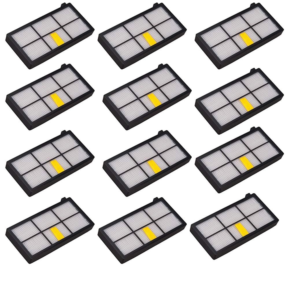 12 Pack HEPA Filter Filters for Roomba 800 900 Series 860 870 871 880 960 980 Vacuum Cleaning Robots