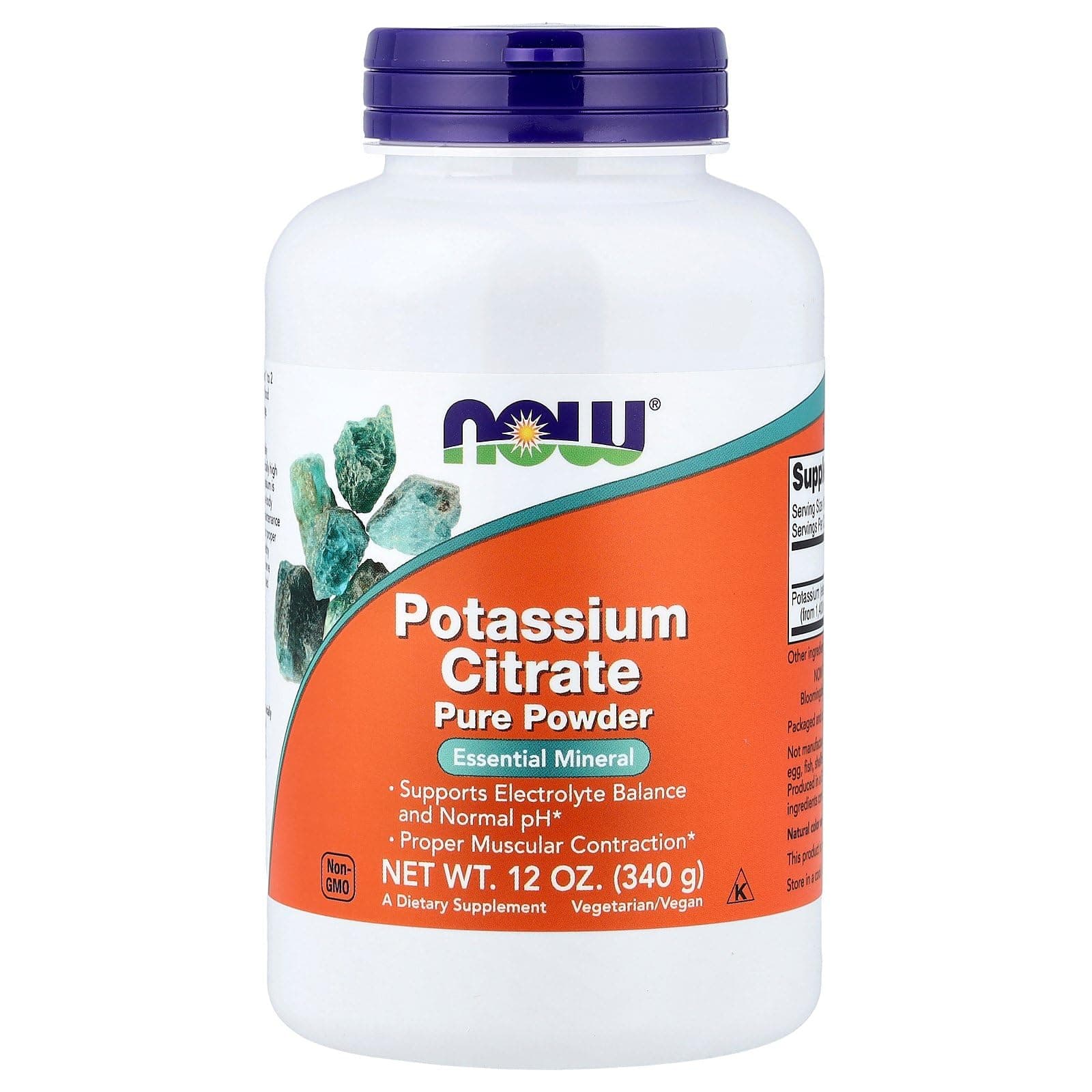 Now Foods, Potassium Citrate Pure Powder, 12 Oz (340 G)