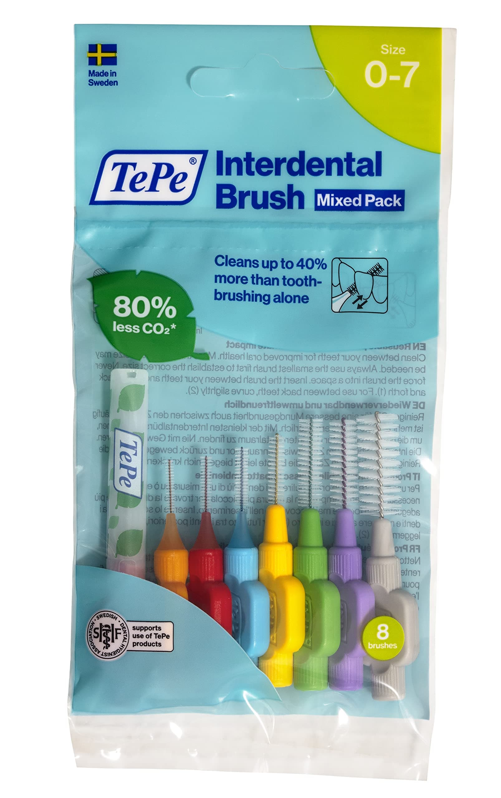 TePe Interdental Brushes Original Mixed 8 Brushes by TePe