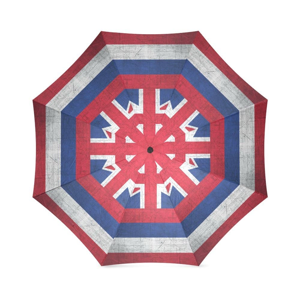 Custom Vintage Hawaii State Flag Umbrella -Auto Foldable Umbrella 100% polyester