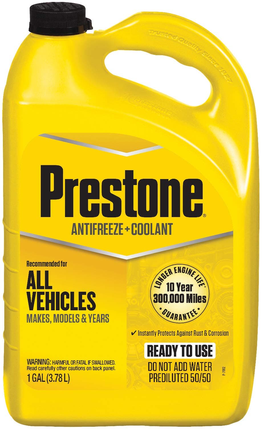 Prestone AF2100-6PK Extended Life 50/50 Antifreeze - 1 Gallon, (Pack of 6)