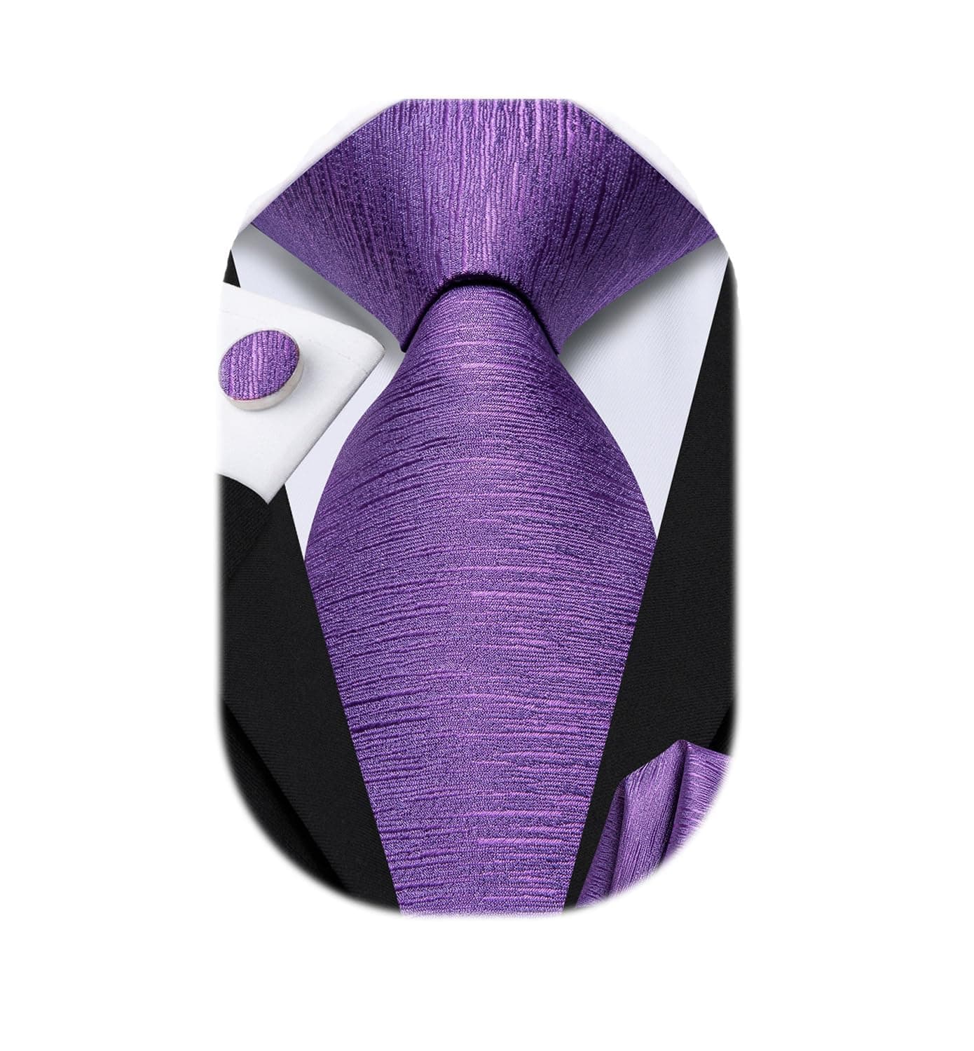 Mens Paisley Striped Tie WOVEN Necktie for Men and Handkerchief Cufflinks Set Wedding Formal Business