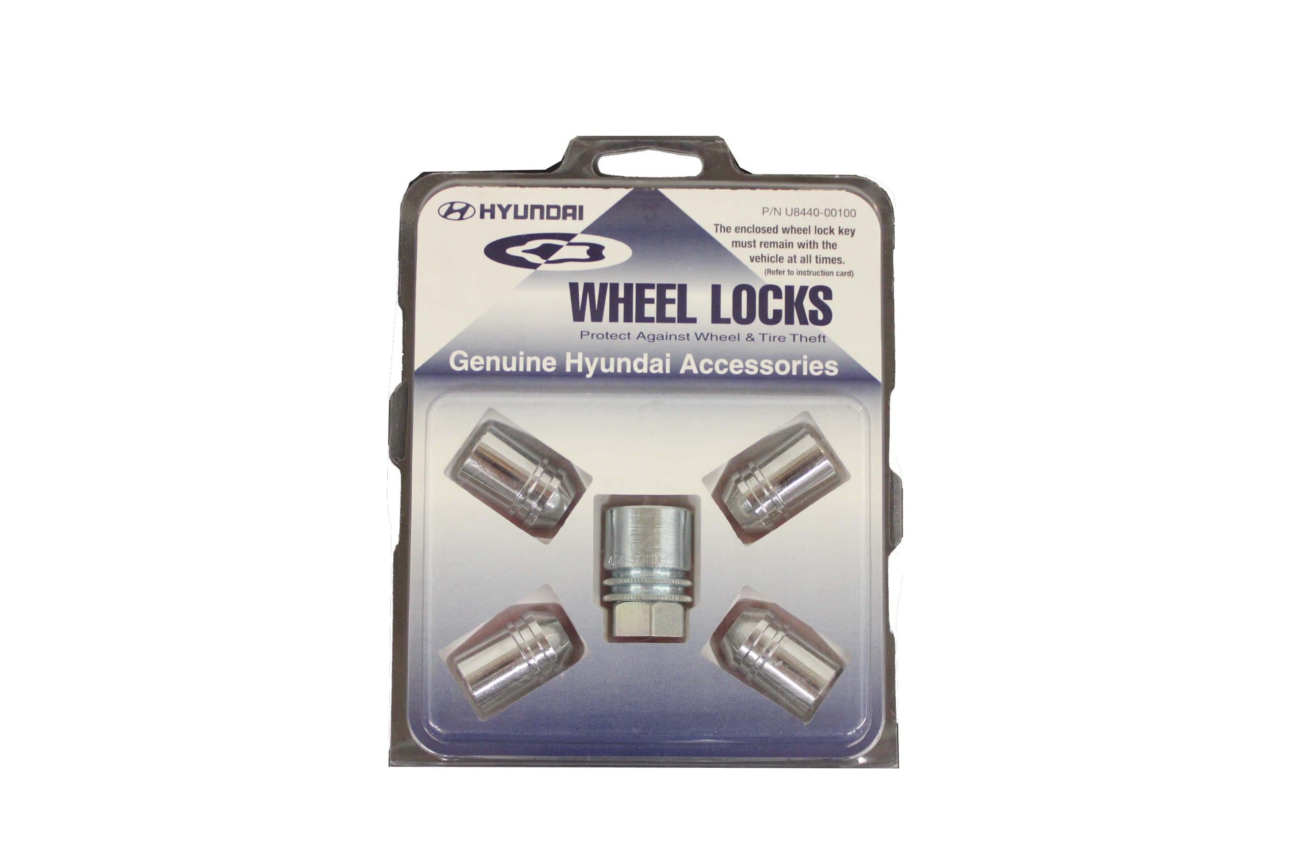 Genuine Hyundai Accessories U8440-00100 Chrome Wheel Lock for Hyundai Accent