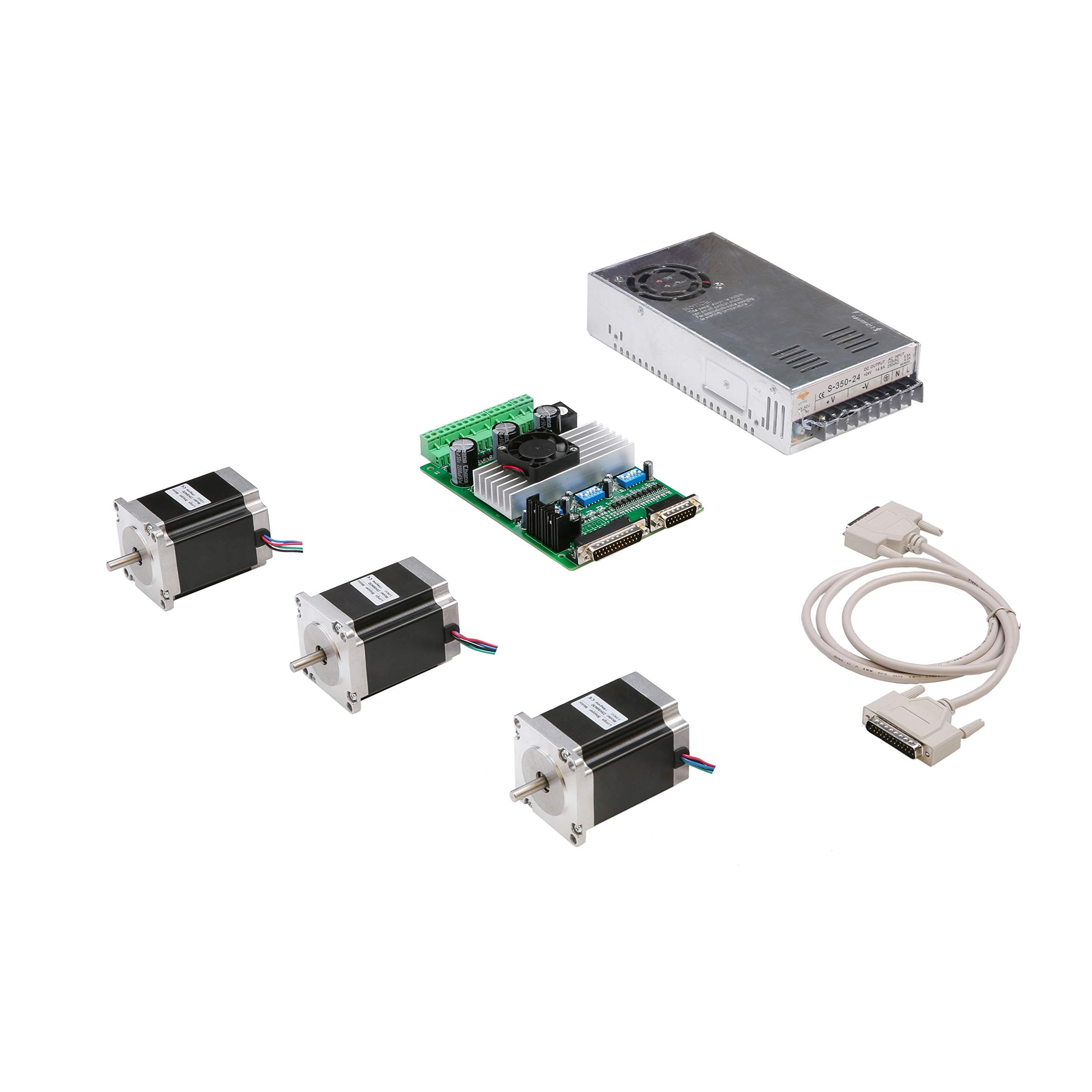 3Axis Nema23 Stepper Motor 270oz-in 4Leads,3.0A &Board TB6560 CNC Kit 23HS8430