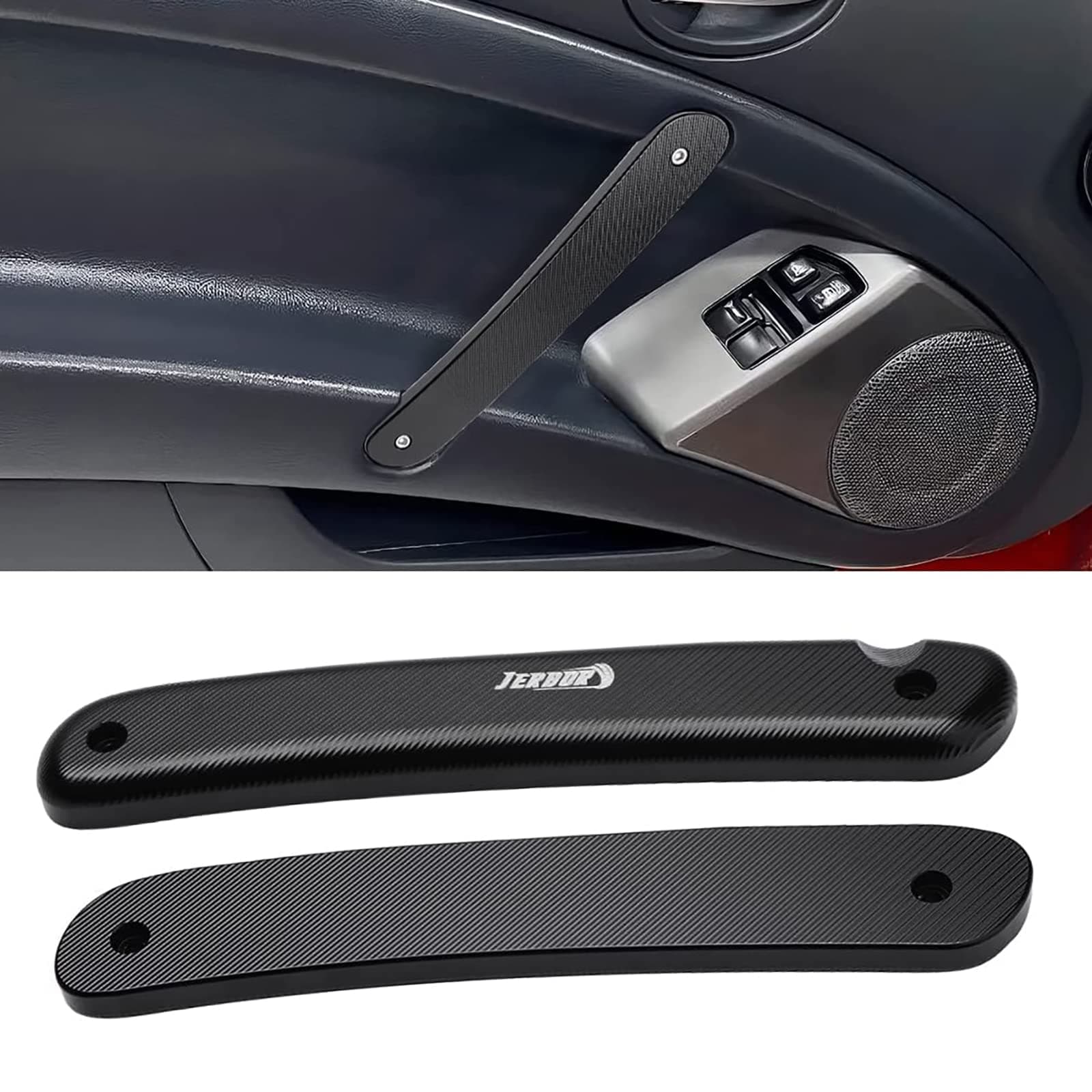 2Pcs Aluminium Car Interior Door Pull Handle for Mitsubishi Eclipse Spyder 2006-2012