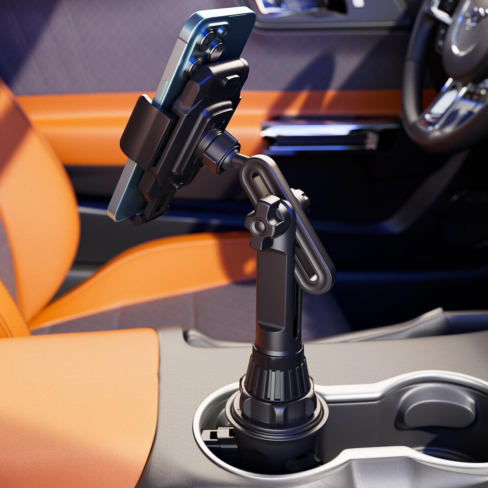 Car Cup Holder Phone Mount - Adjustable Cupholder Cell Phone Holder for Smartphone iPhone 11 Pro/XR/Xs/XS Max/X/8/7Plus/Galaxy/Xperia/Samsung