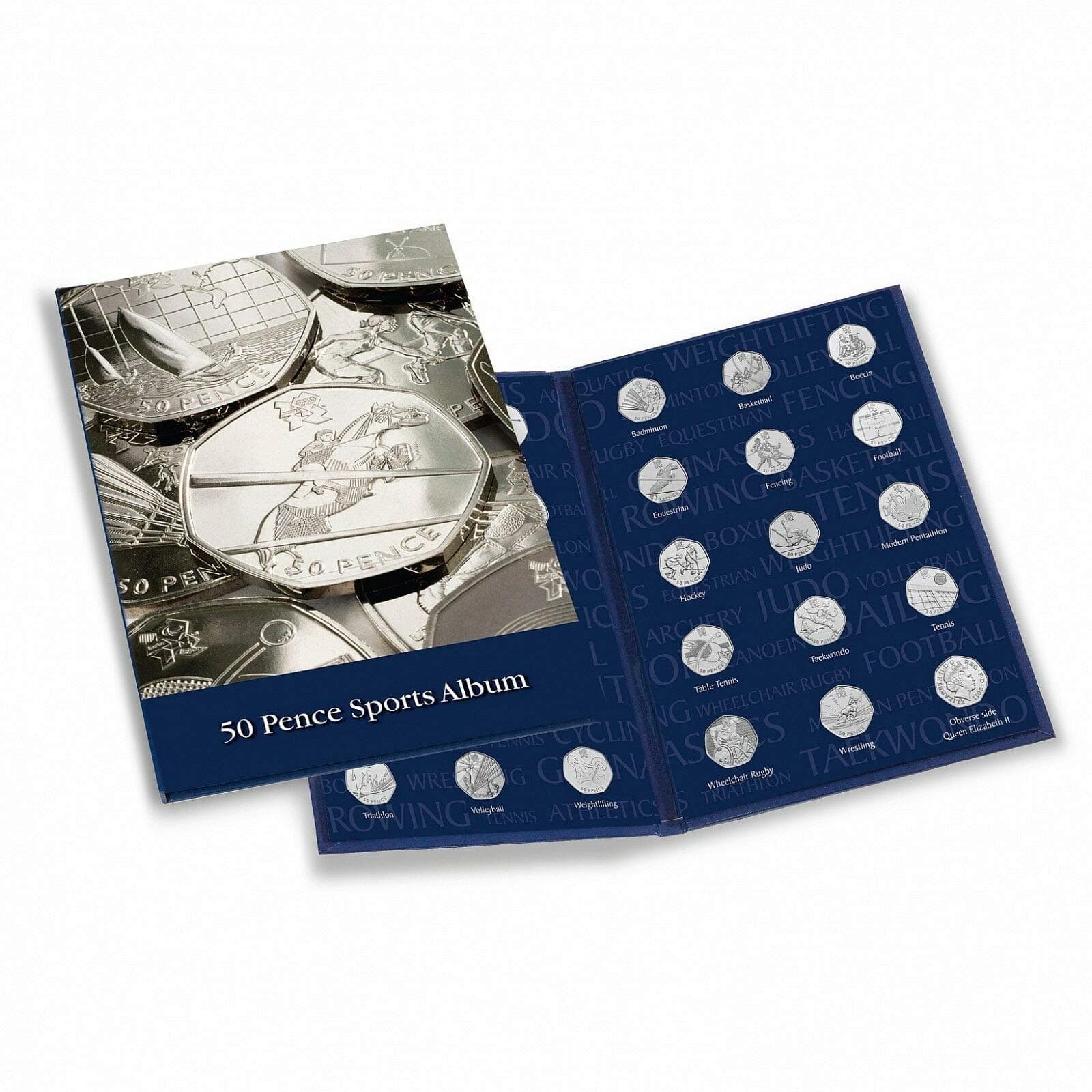 2012 London Olympic Games 50p Collectors coin album for 29 Coins