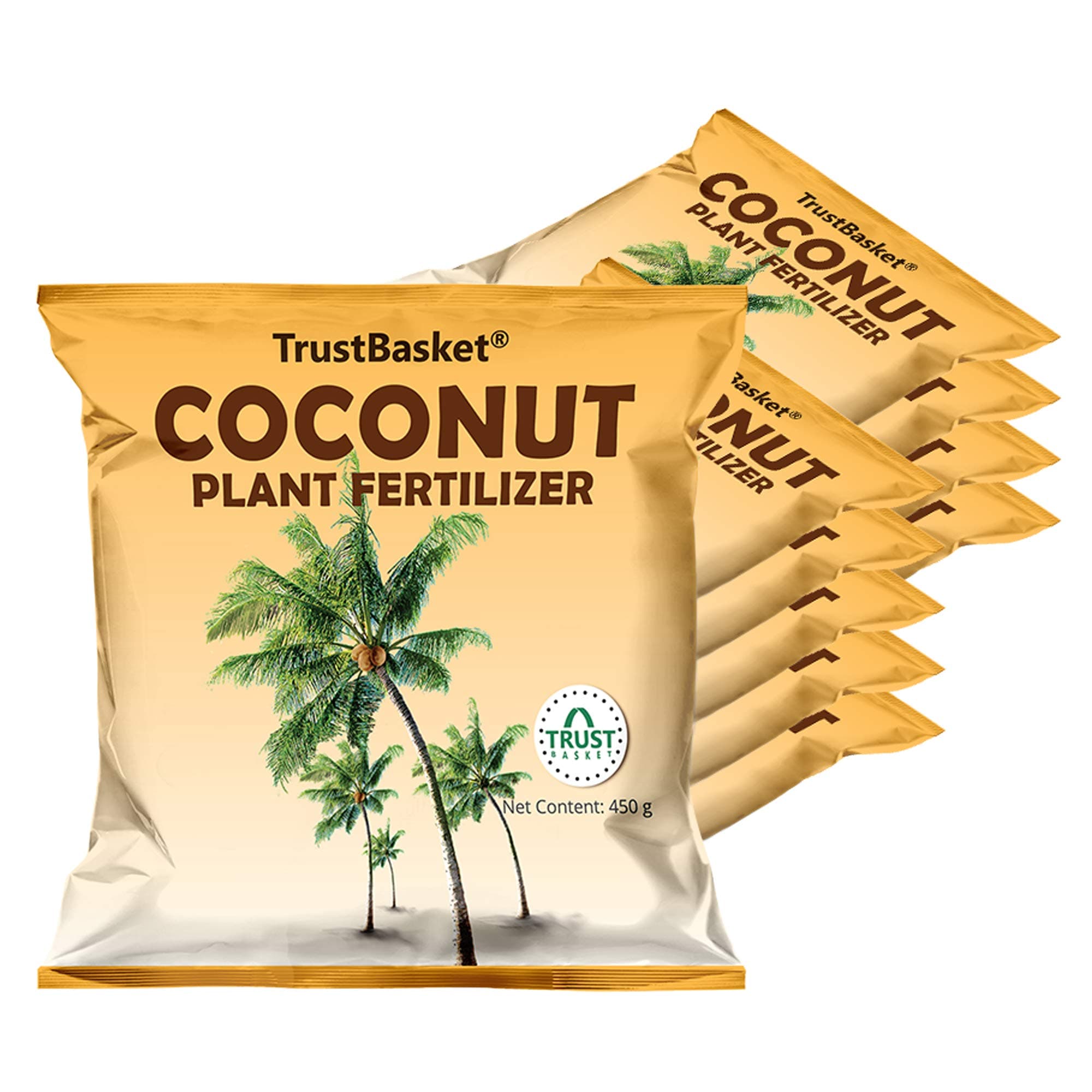 TrustBasket Coconut Plant Fertilizer (450 gm) - Set of 10