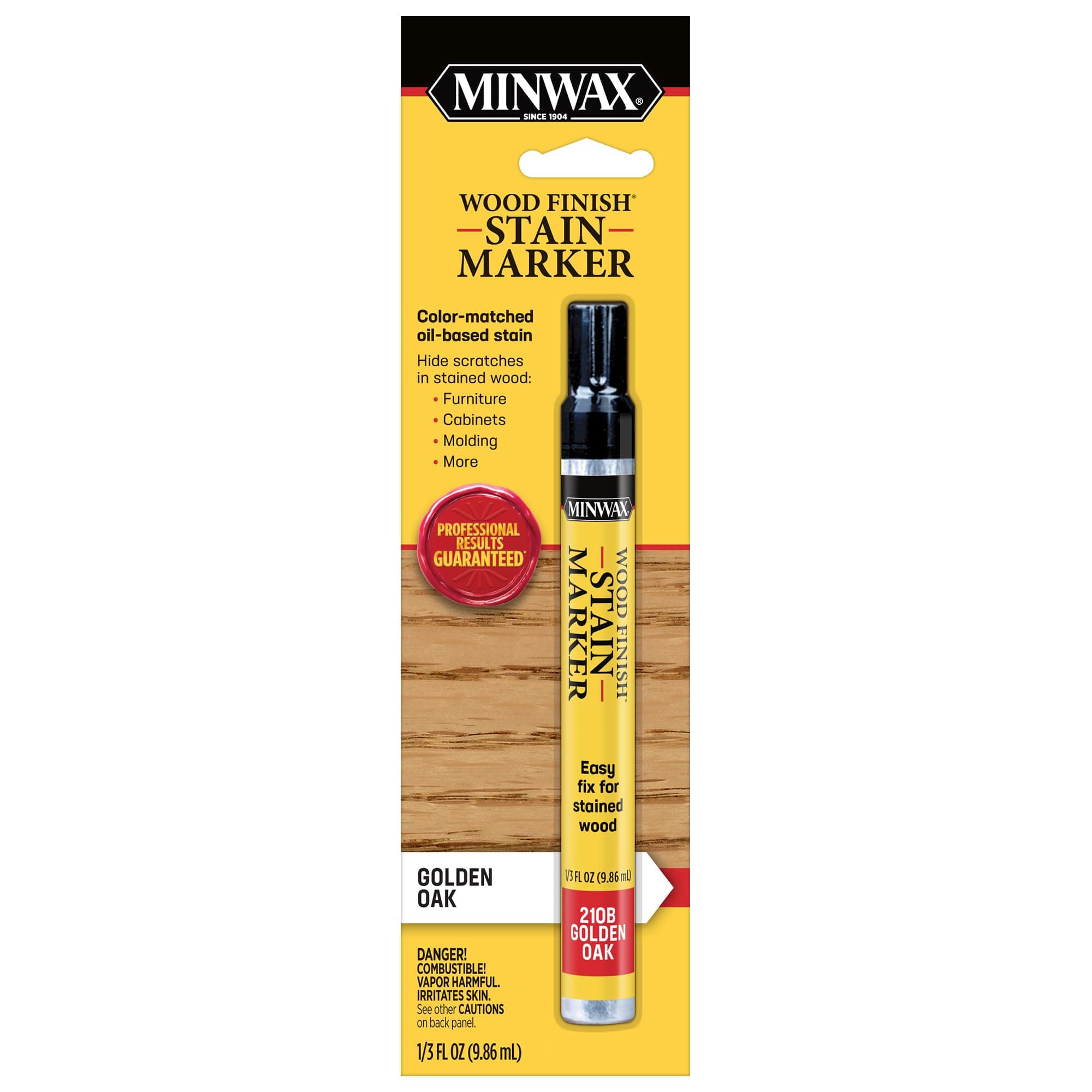 63481000 Wood Finish Stain Marker, Golden Oak