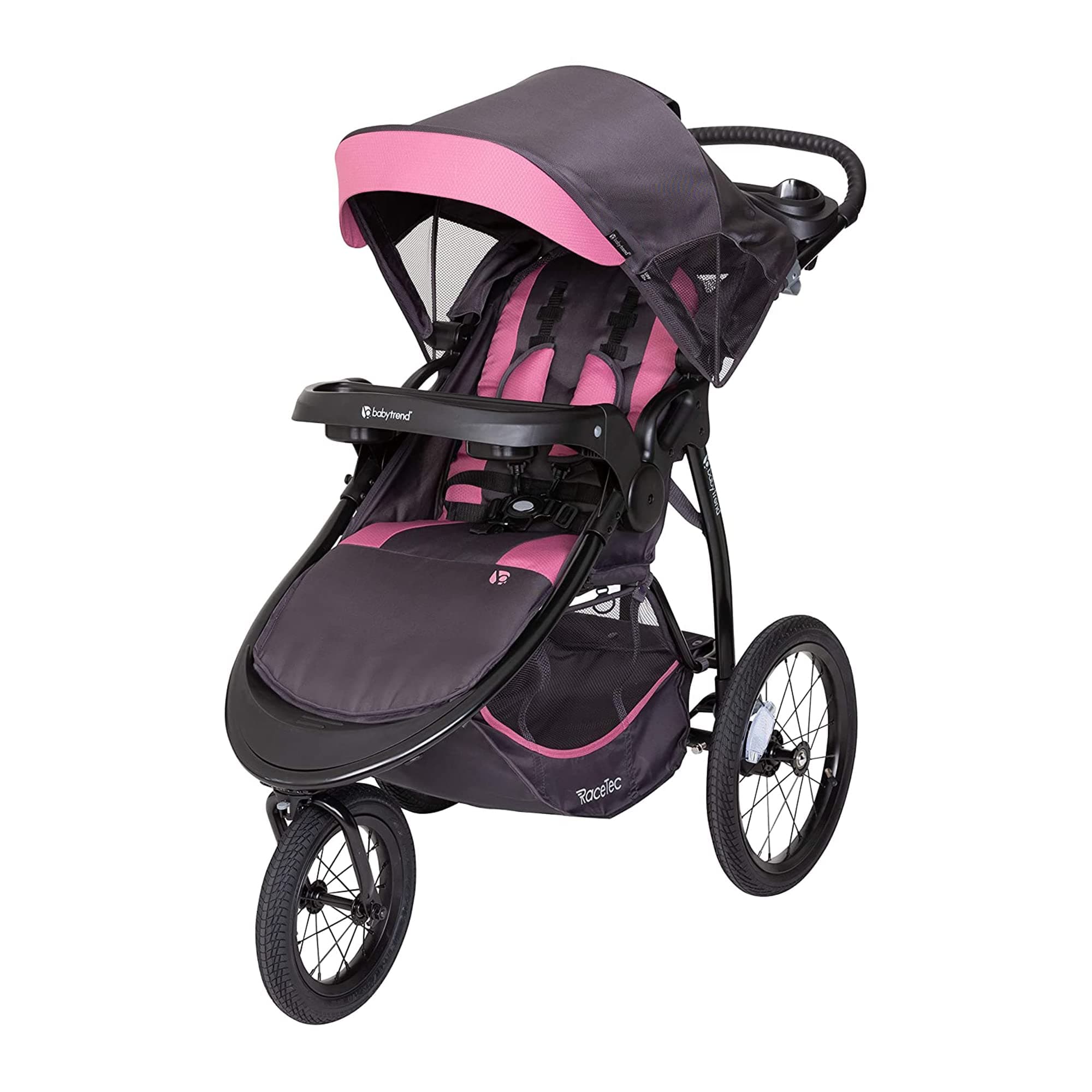 JG76D05A-Baby Trend Expedition Race Tec Jogger - Cassis - Pink - Jogging Stroller