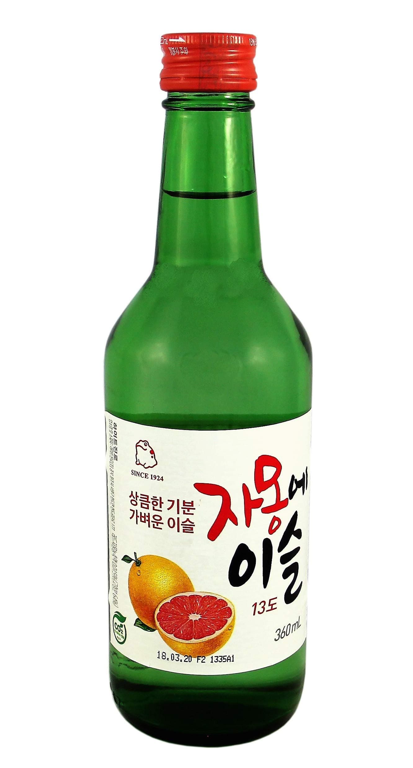 Jinro Grapefruit Flavour Soju Alc. 13% 350ml