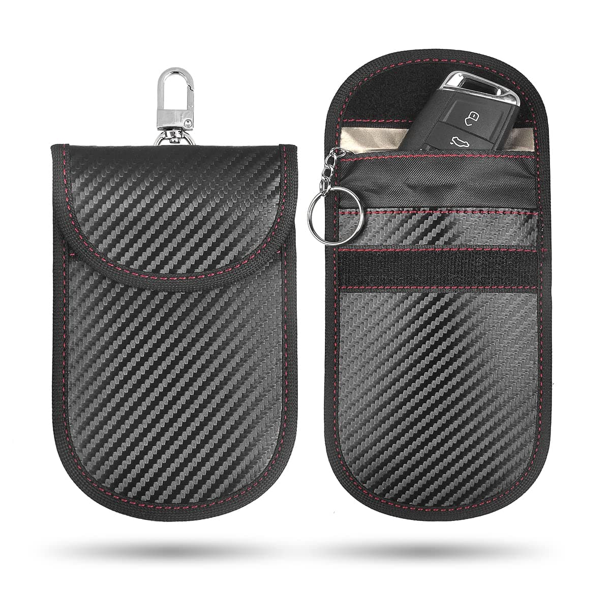 SKmoon Car Key Signal Blocker Pouch,Faraday Pouch for Car Keys, Keyless Signal Blocking Key Case, Rfid Blocker Bag for Car Security