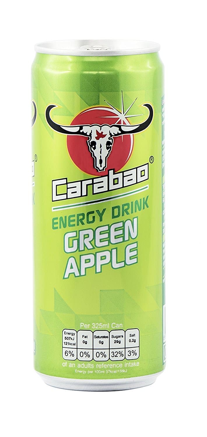 Carabao Energy Drink UK 325ml (Pack of 12) (Green Apple)