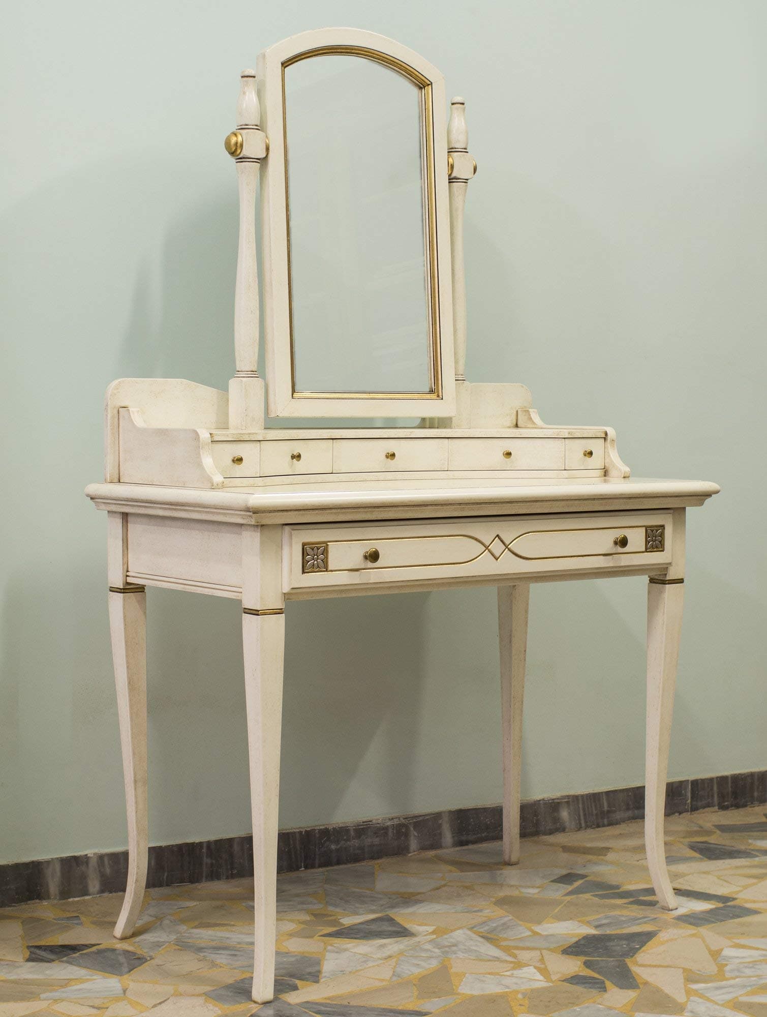 Ebanisteria Gambella - Ivory Vanity Table with drawers