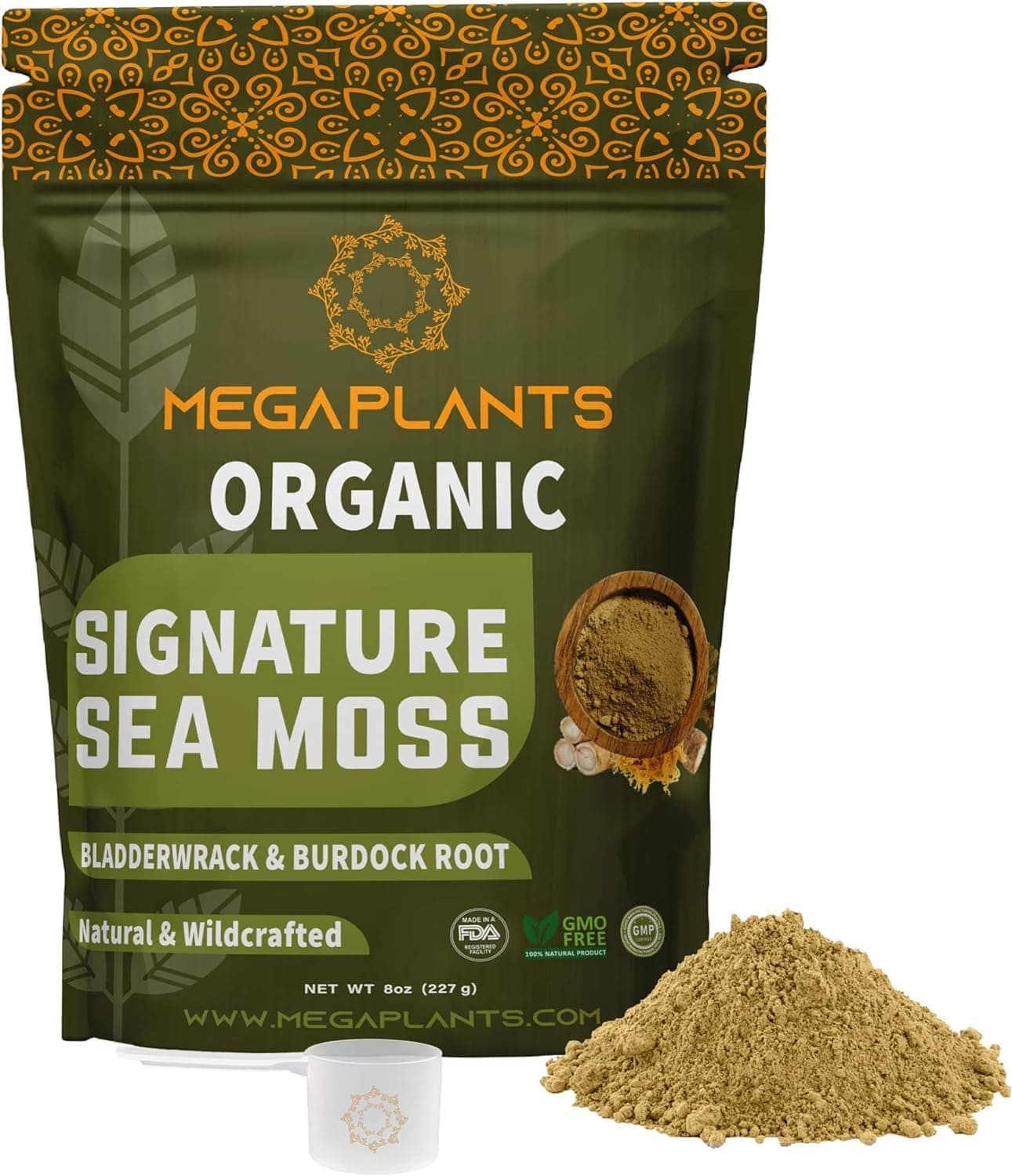 Signature Irish Sea Moss Powder (70 Servings) | Sea Moss, Bladderwrack, Burdock Root | Organic 102 Mineral | Healthy Skin, Hair, Nails, Keto Detox, Joint Support
