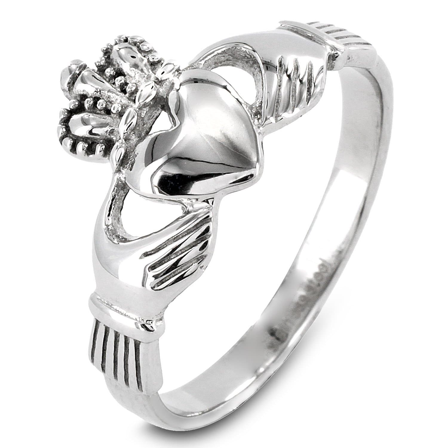 West Coast JewelryELYA Women's Love, Loyalty, Friendship Irish Claddagh Stainless Steel Ring