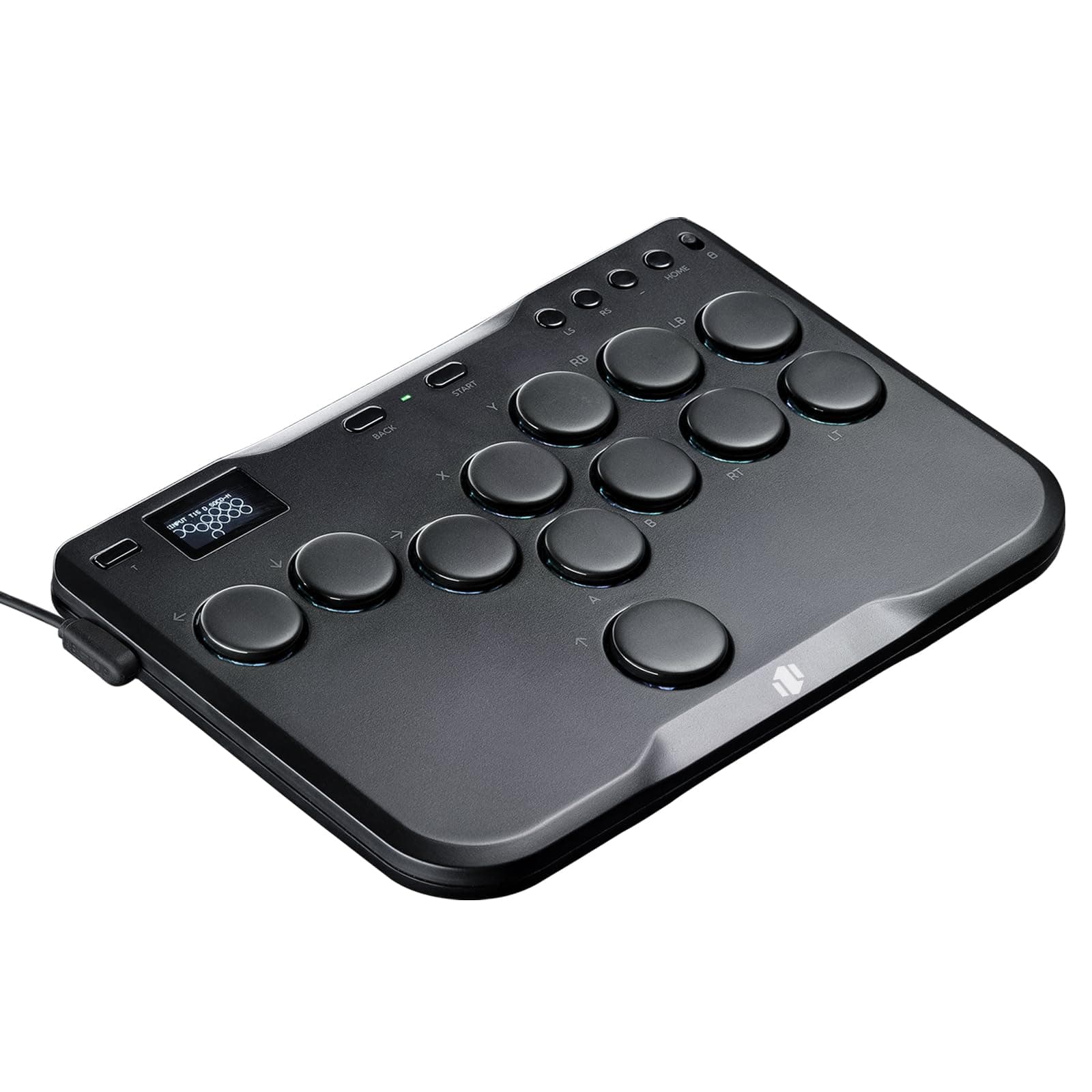 SIXSIR Haute42 Leverless Controller for Arcade Gaming: P12 Lightweight Series - Tournament Lock Switch - 12 Key Crystal Low-profile Switches - Custom RGB - Arcade Controller for PC/PS4/PS3/Switch