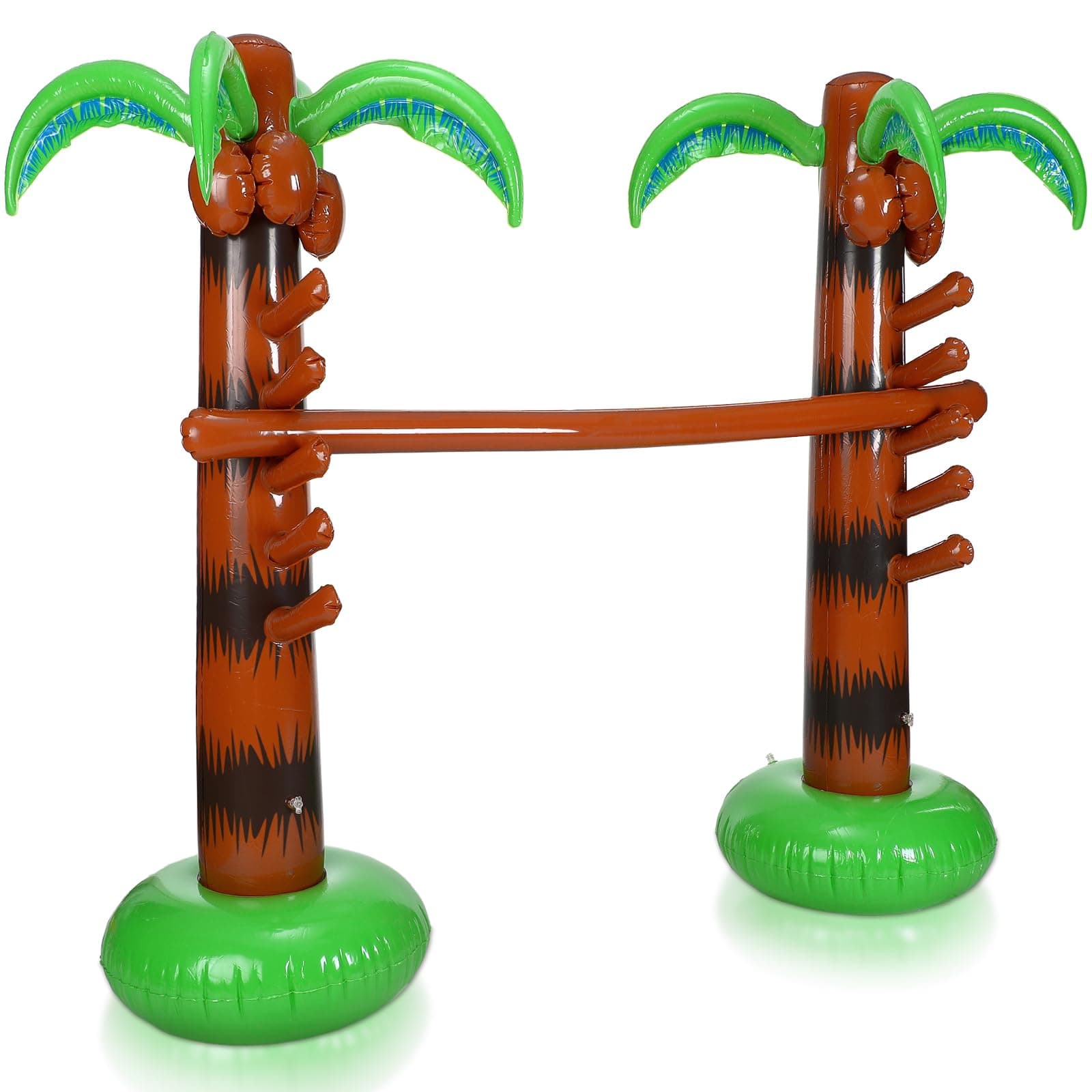 Jenaai Inflatable Palm Tree Limbo Game for Luau Party Coconut Trees Hawaiian Fun Limbo Game for Summer Party Decor Travel Pool Beach Party Picnic Indoor Outdoor Vacations Party Games for Kids Adult