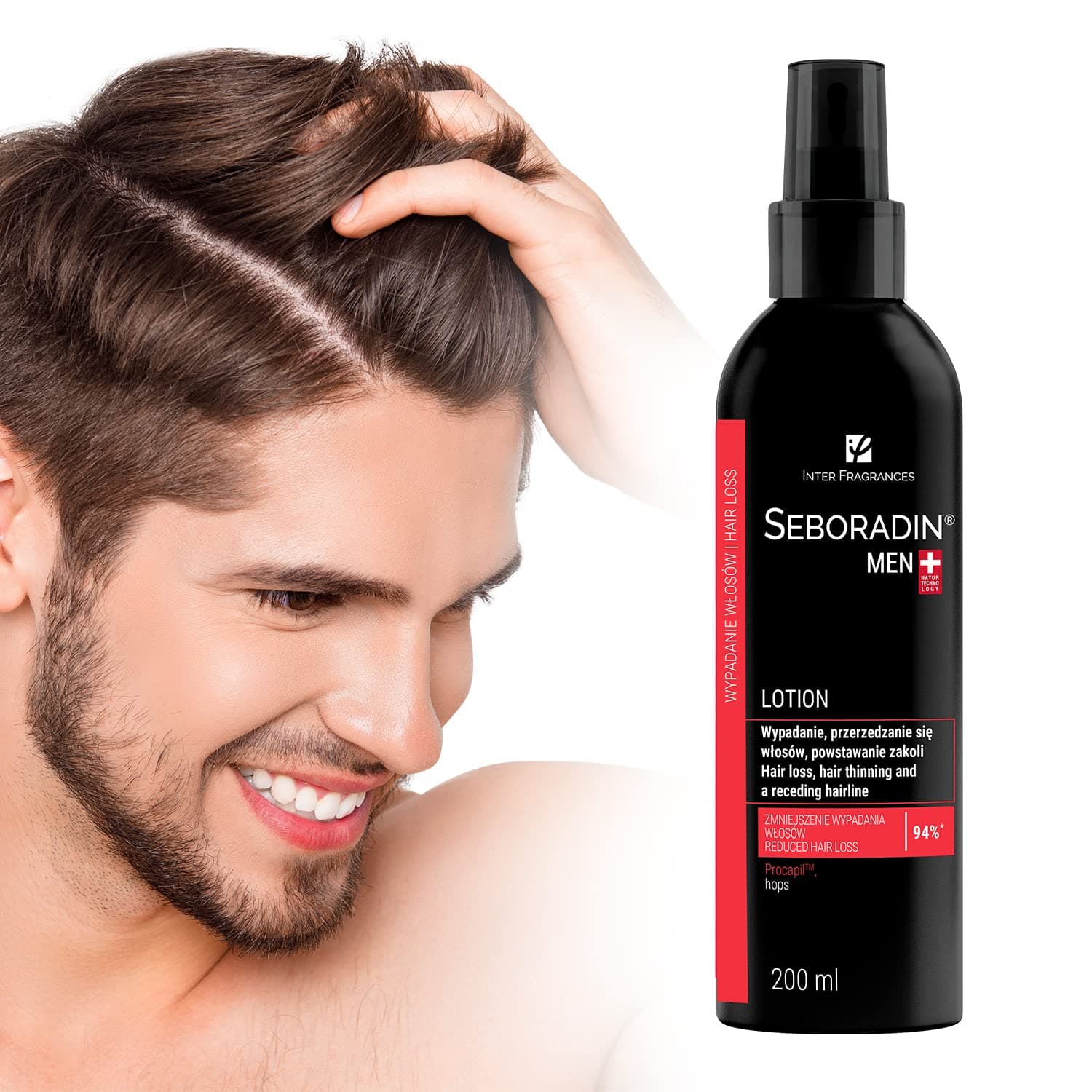 MEN Hair Lotion For Hair Loss Hair Thinning Premium Lotion 200 ml Vitamins And Natural Extracts For Thickening And Growth Natur Technology Hair And Scalp Treatment Receding Hairline