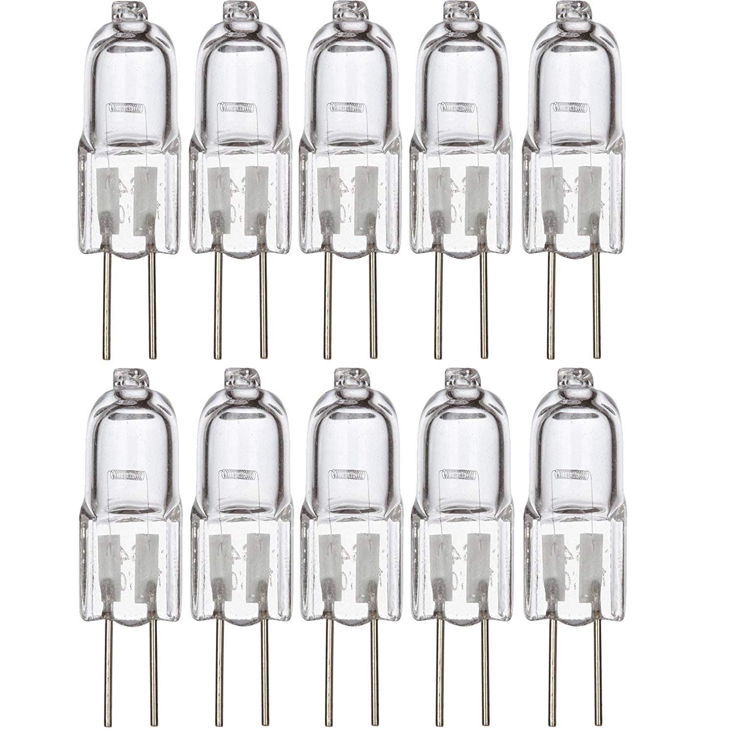 JC 20 Watt Halogen G4 Bi Pin Lamp (12V) Low Voltage (10 Pack) (20 Watt)