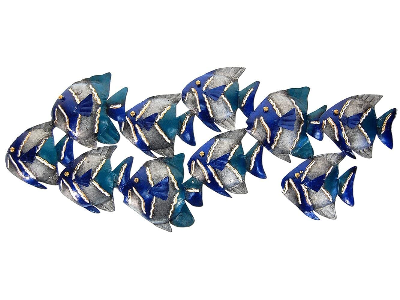 FBA_1805 Starfish Fish Metal Wall Decoration Hanging Wall Decoration 68 cm