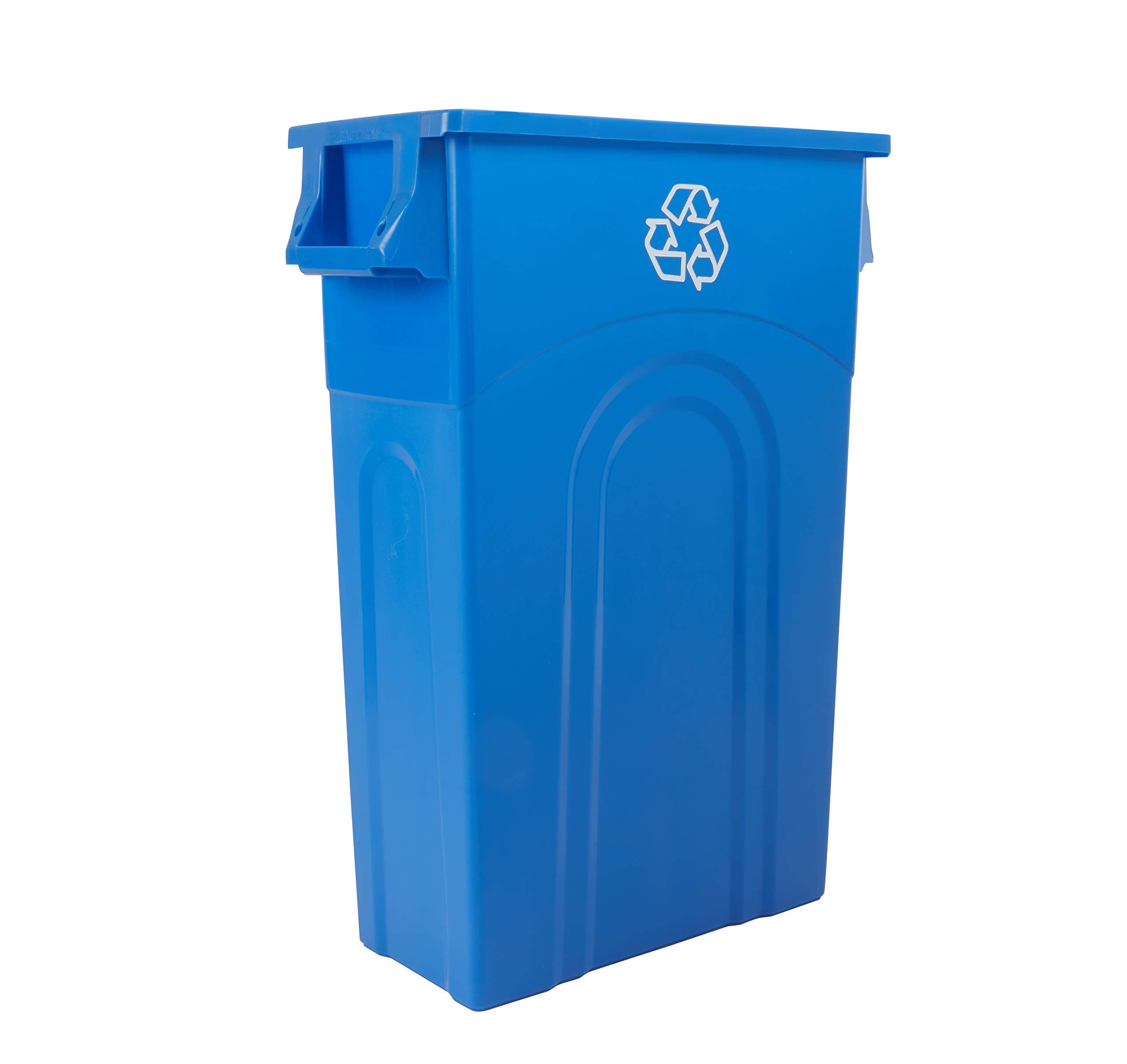 United Solutions TI0033 Highboy Recycling Container, 23 Gallon, 1-Pack, Blue