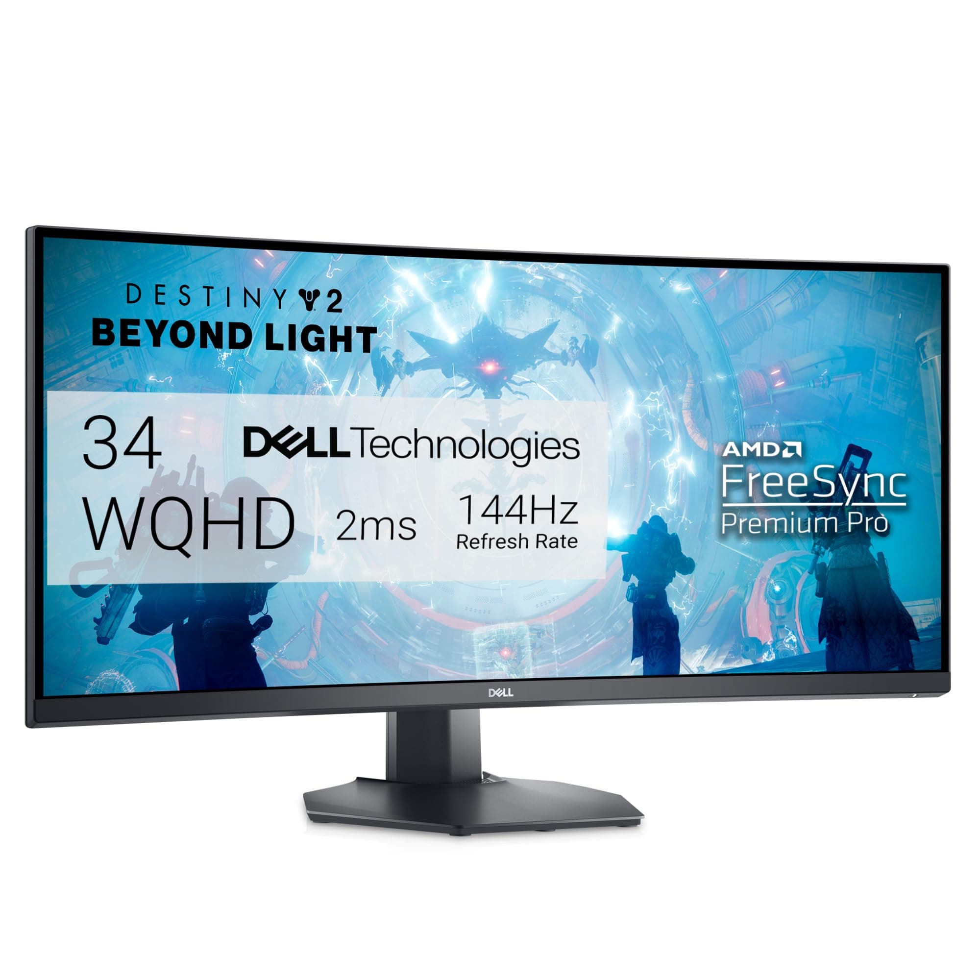 Dell Curved Gaming, 34 Inch Curved Monitor with 144Hz Refresh Rate, WQHD (3440 x 1440) Display, Black - S3422DWG