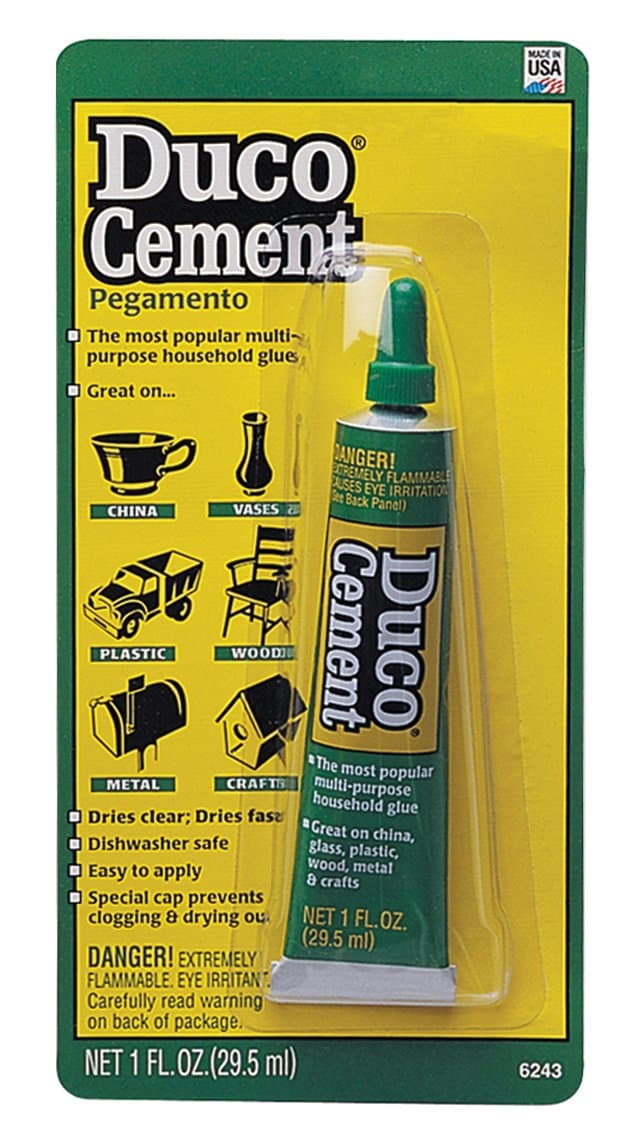 1 Fl Oz Duco Cement Multi-Purpose Glue China Glass Plastic Wood Metal Jewelry Repair and Craft Adhesive Glue