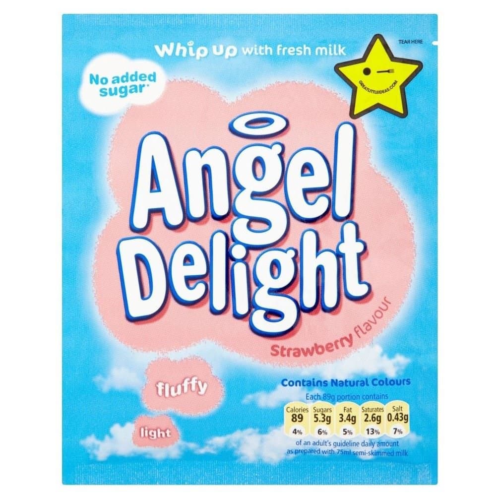 Angel Delight No Added Sugar Strawberry (47g) - Pack of 6
